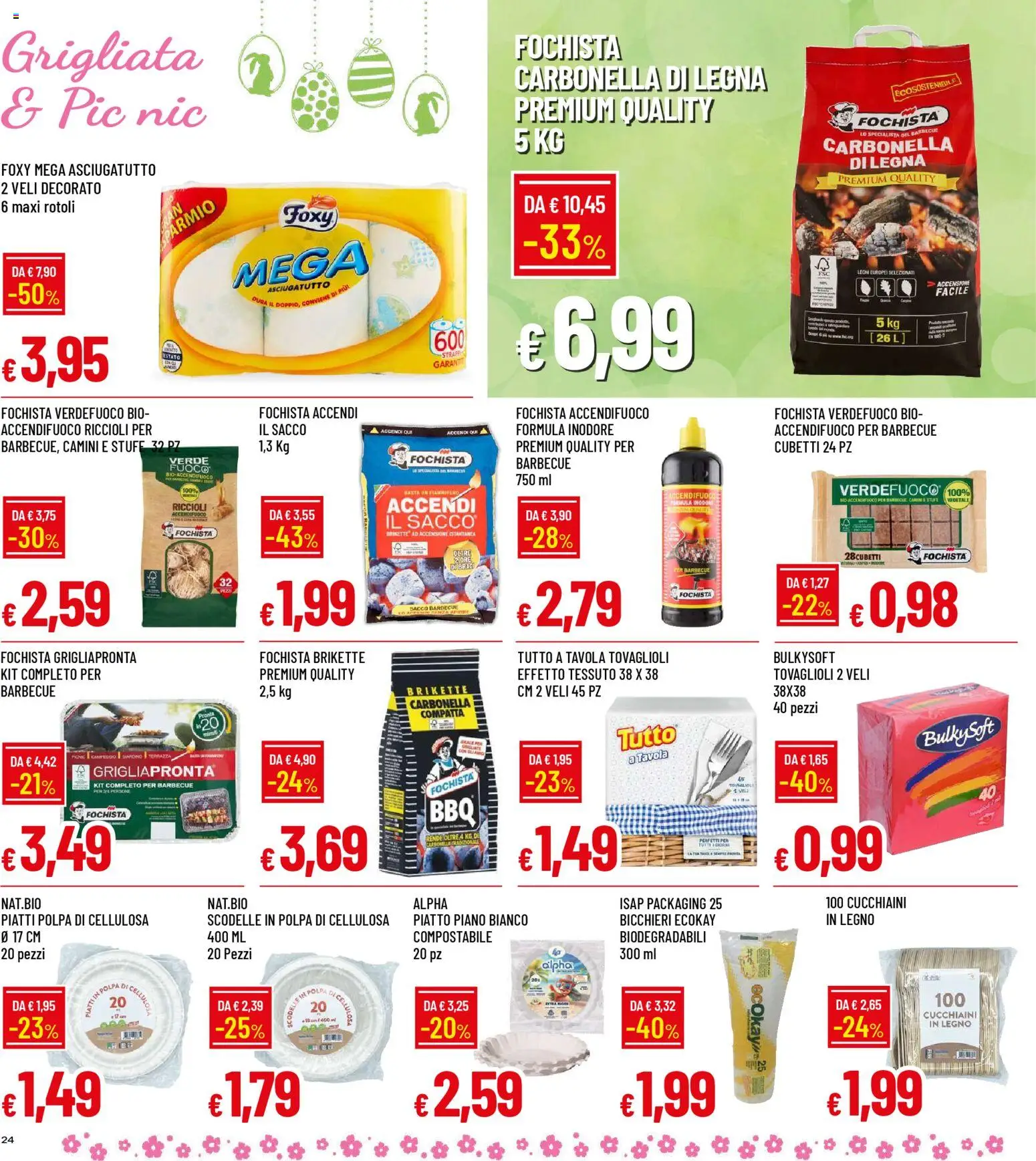 Volantino Galassia del 26.03.2026 | Pagina: 24 | Prodotti: Barbecue, Piatto, Asciugatutto