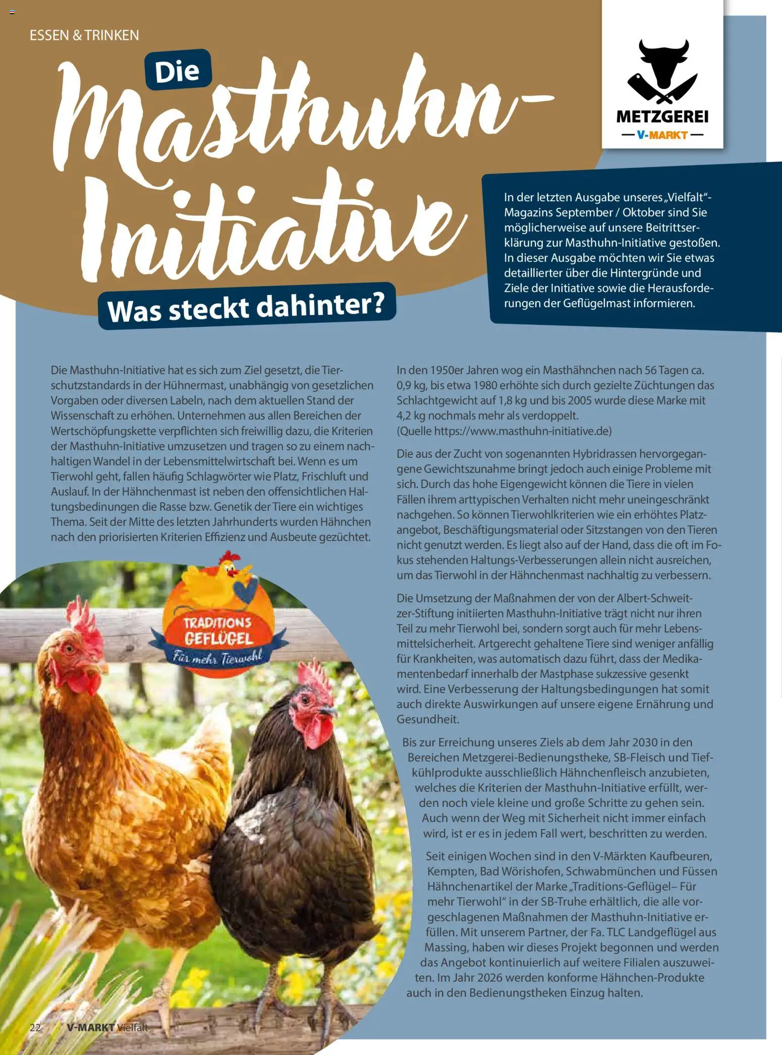 V-Markt - Vielfalt November / Dezember 2025 – gültig ab 01.11.2025 | Seite: 22 | Produkte: Hahnchen, Bad