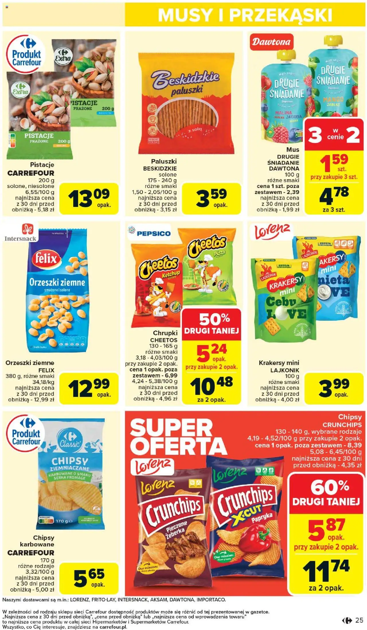 Carrefour Gazetka od 02.06.2025 | Strona: 27 | Produkty: Mango, Chipsy, Papryka, Krakersy