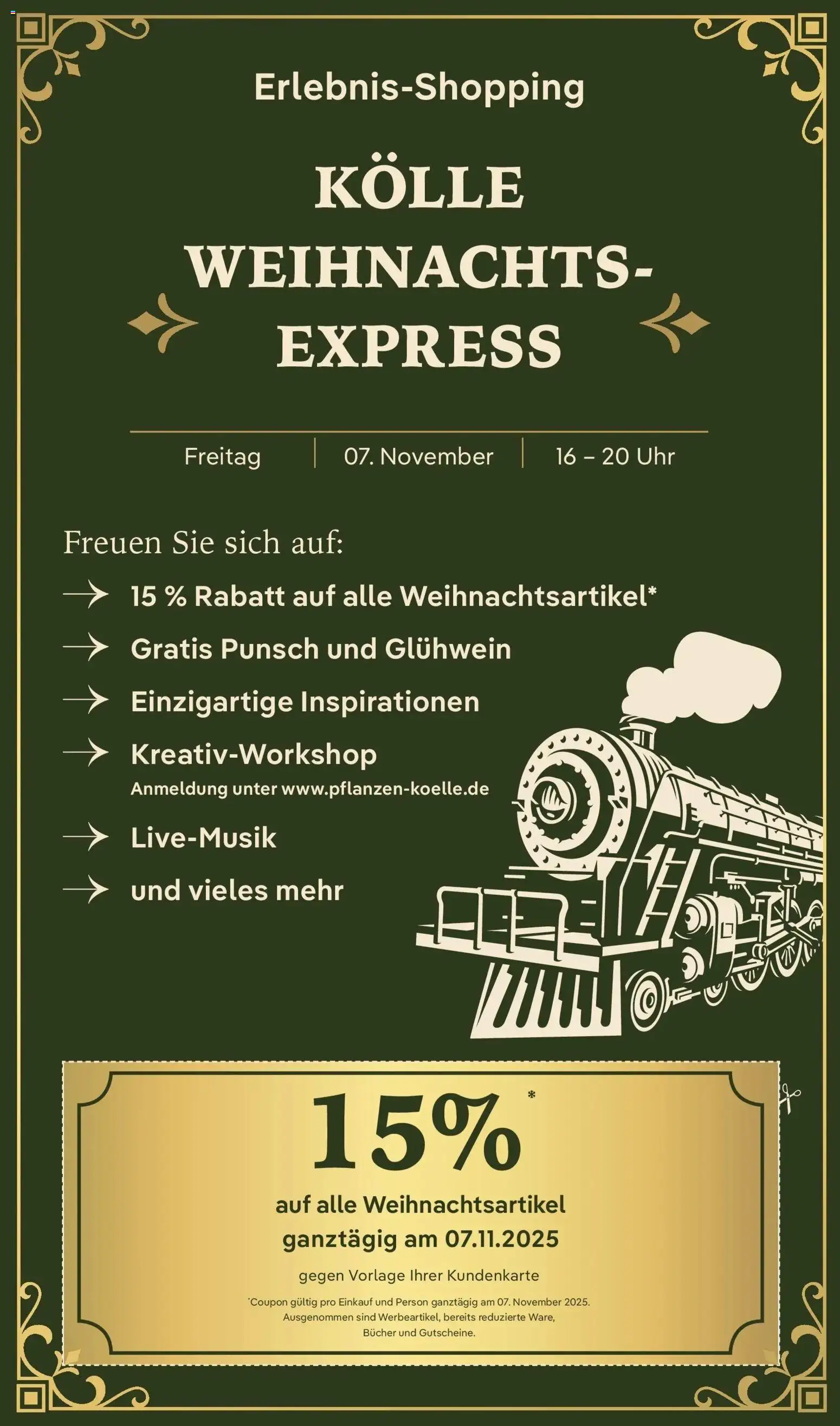 Pflanzen-Kölle Winterzauber erleben – gültig ab 03.11.2025 | Seite: 8 | Produkte: Uhr