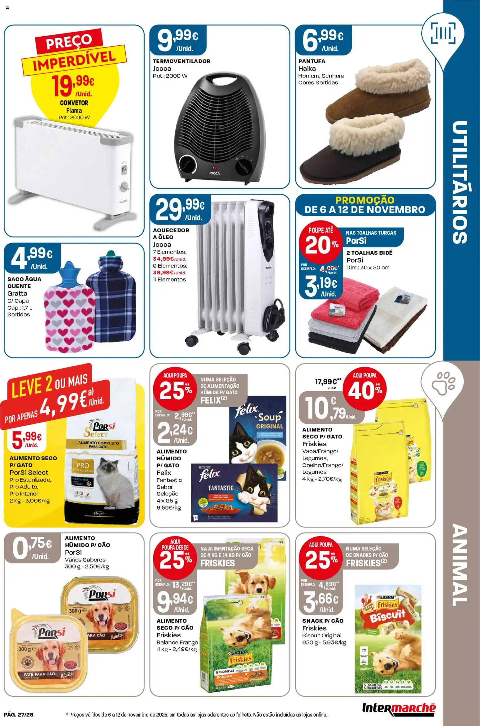 Intermarché Folheto Contact │ válido de 06.11.2025 | Página: 27 | Produtos: Agua, Aquecedor, Frango, Óleo