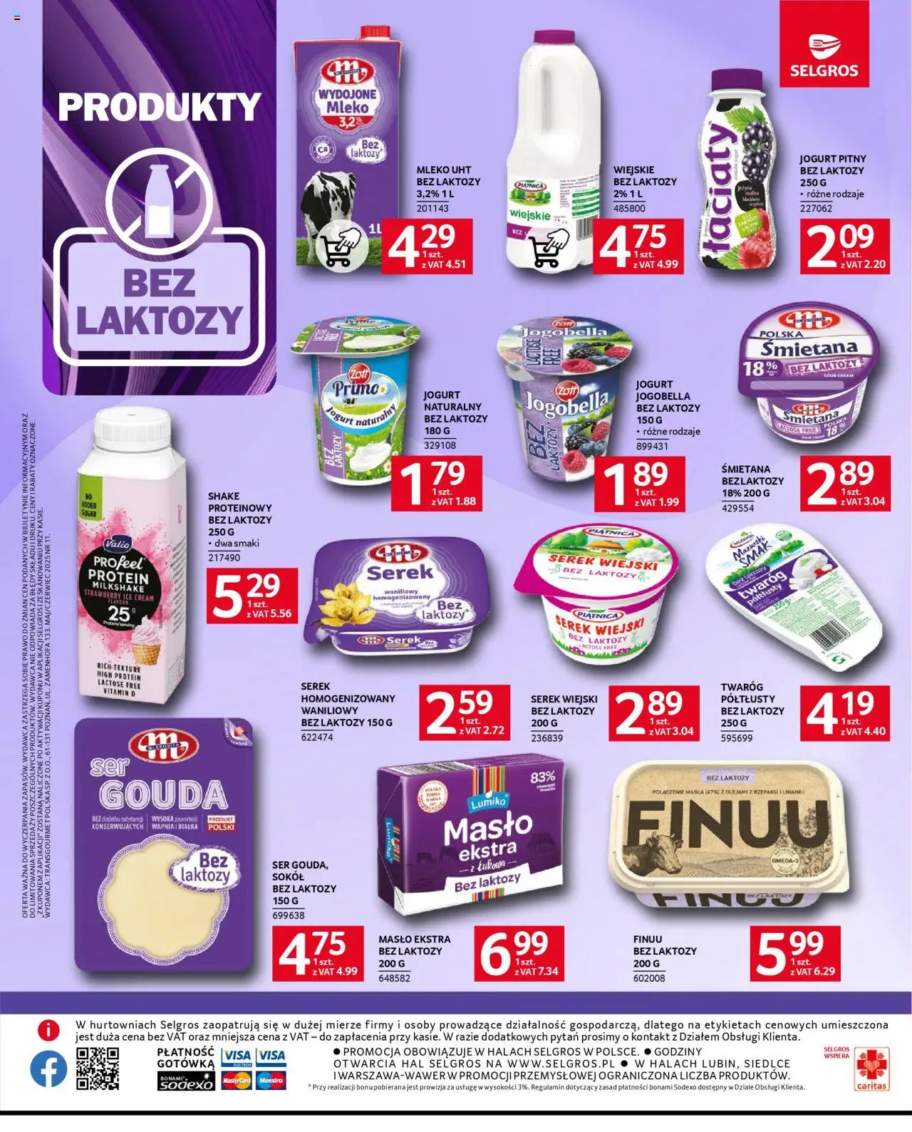 Selgros cash&carry Gazetka od 22.05.2025 | Strona: 12 | Produkty: Serek wiejski, Mleko, Ser, Twaróg