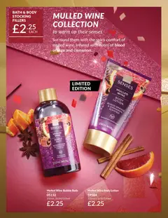 Preview of AVON - Black Friday valid from 01.11.2025 | Page: 45 | Products: Bath, Body lotion, Wine, Orange