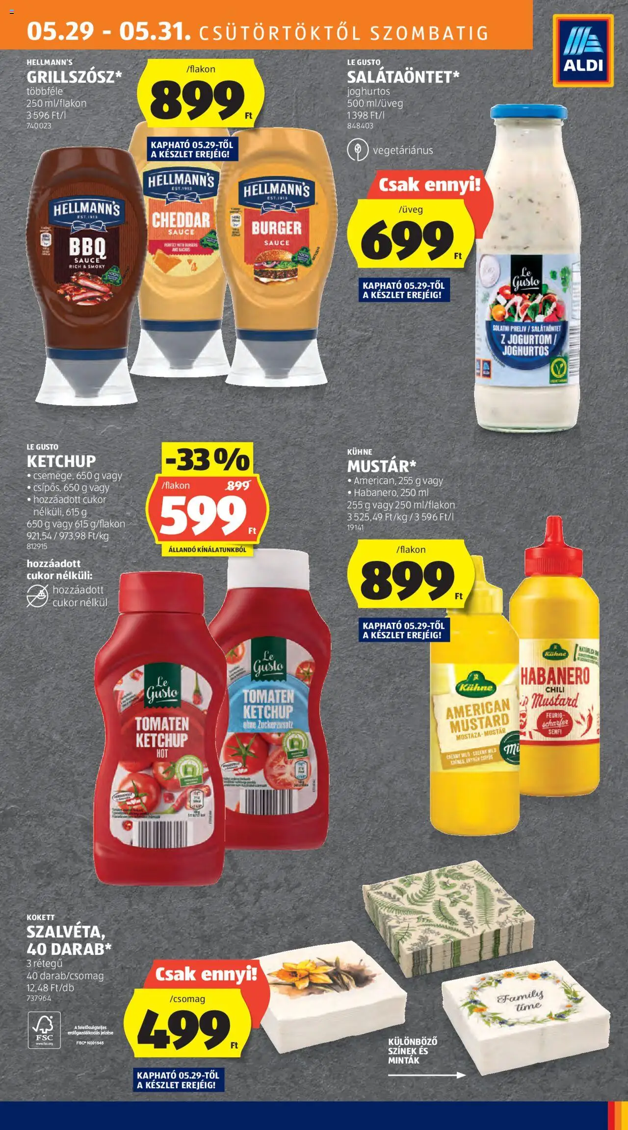Aldi akciós ujság - amely érvényes a következő dátumtól: 29.05.2025 | Oldal: 21 | Termékek: Chili, Grill, Cheddar, Cukor
