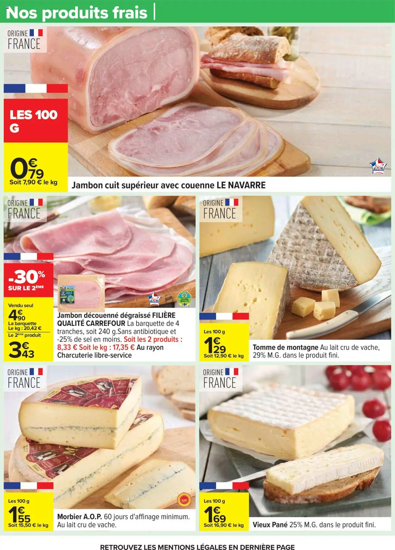 {H1} | Page: 26 | Produits: Sel, Lait, Jambon, Porc