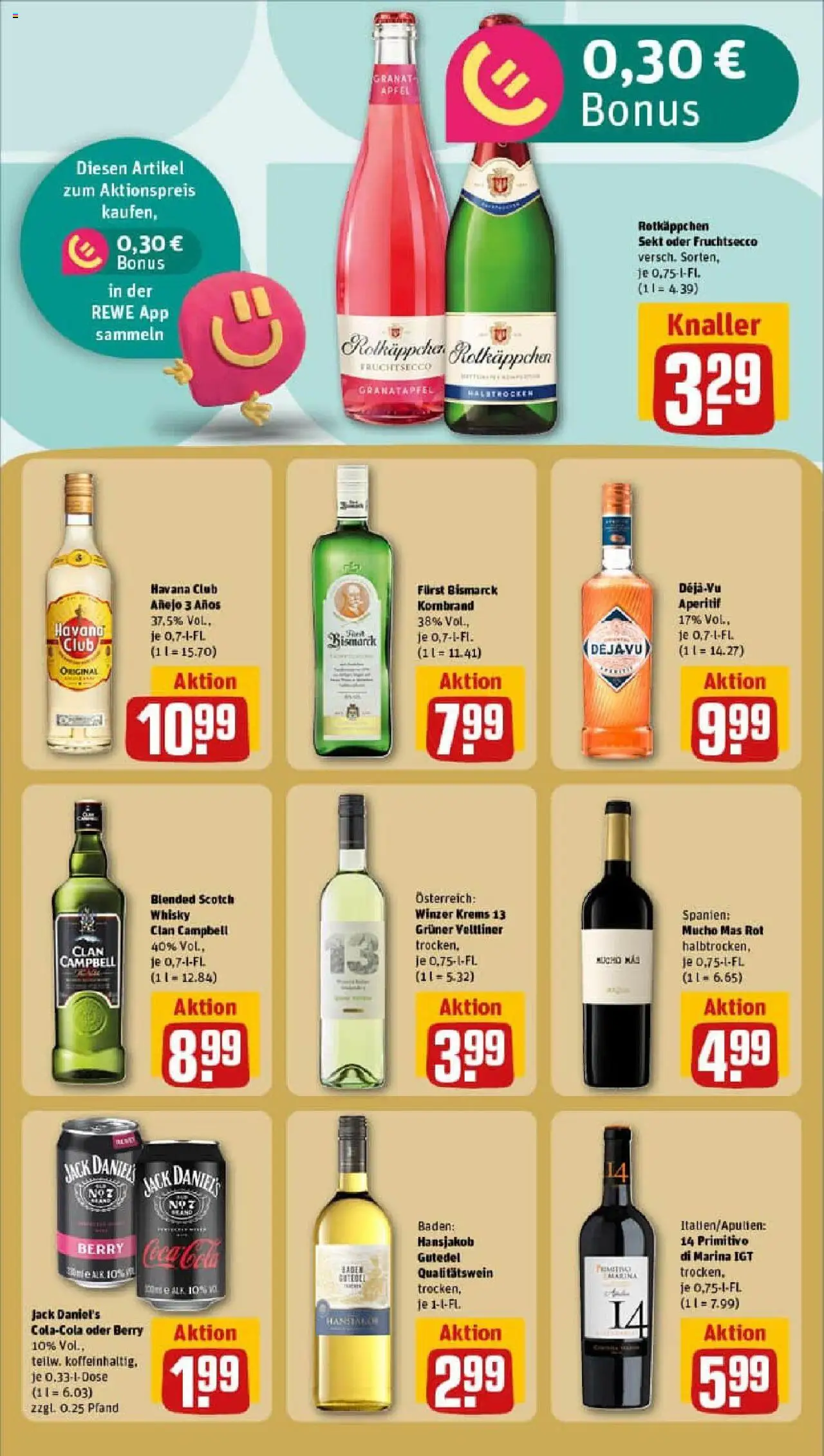 Rewe prospekt Braunschweig / Watenbüttel	 - gültig ab dem 06.07.2025 | Seite: 21 | Produkte: Rotkappchen sekt, Whisky, Äpfel, Rotkäppchen