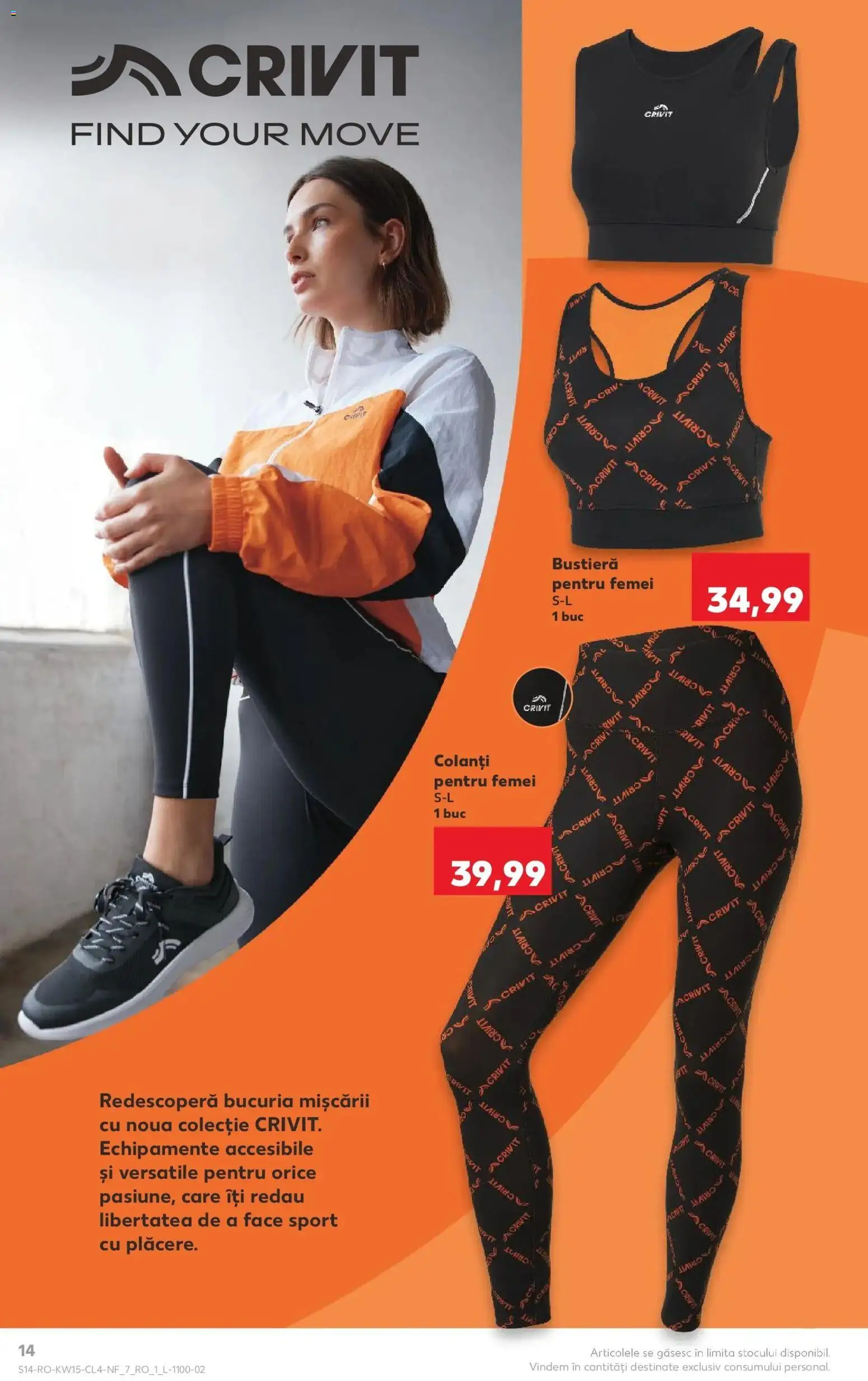 Noul catalog Kaufland – valabil de la 08.04.2026 | Pagină: 14 | Produse: Bustieră, Colanți