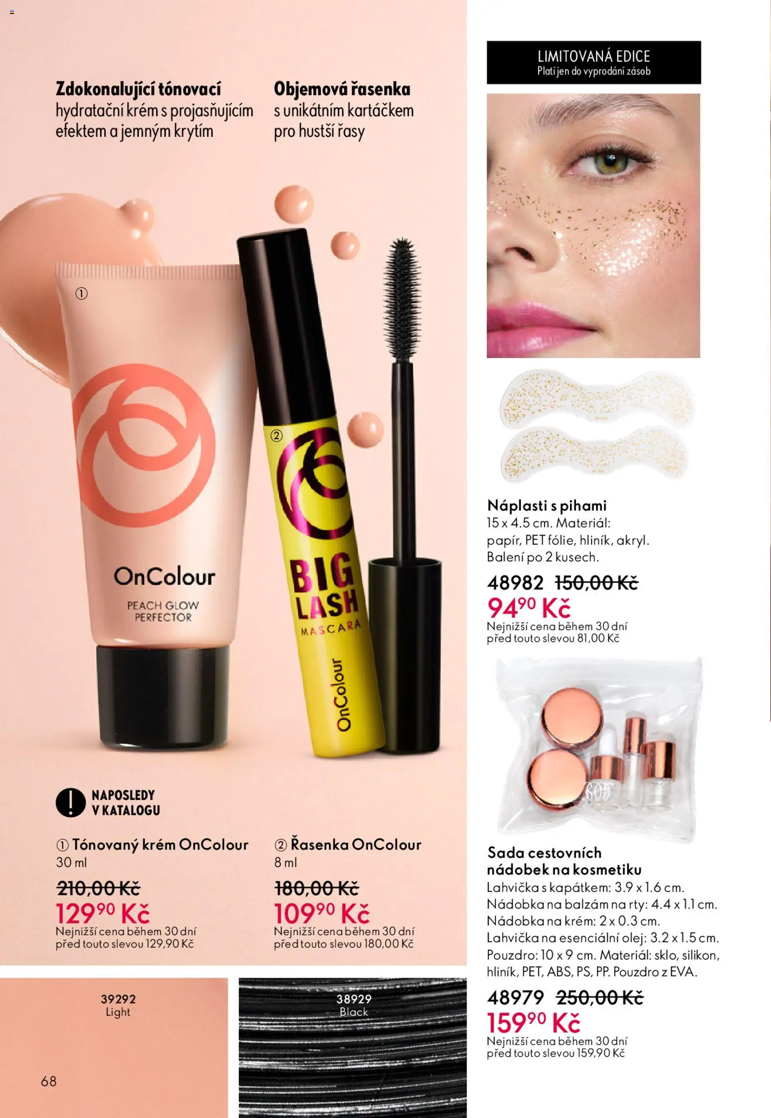 Oriflame katalog č.03/2026 od 11.02.2026 | Strana: 68 | Produkty: Balzám na rty, Hydratační krém, Lahvička, Řasenka