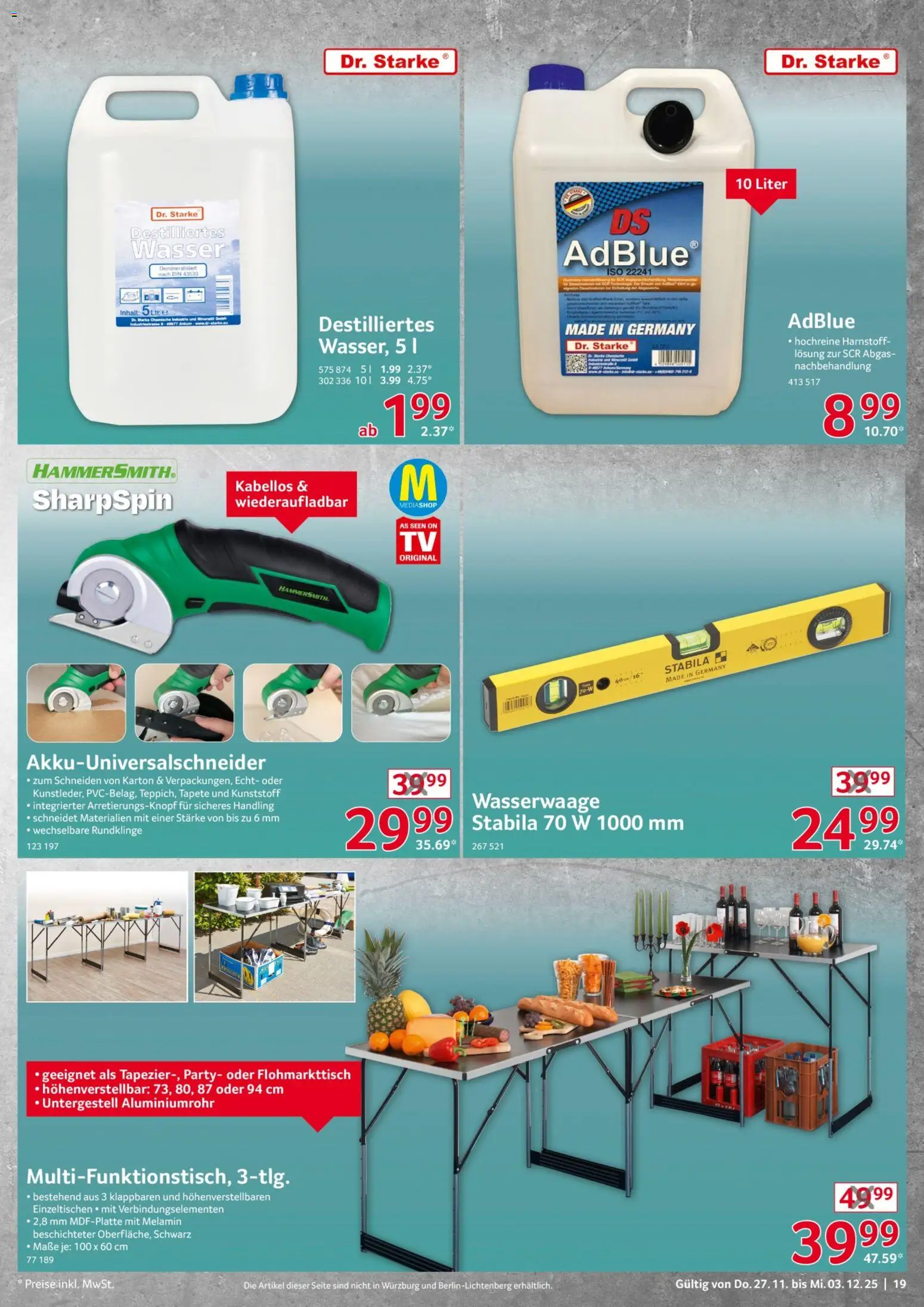 Selgros  Non Food – gültig ab 27.11.2025 | Seite: 19 | Produkte: Wasser