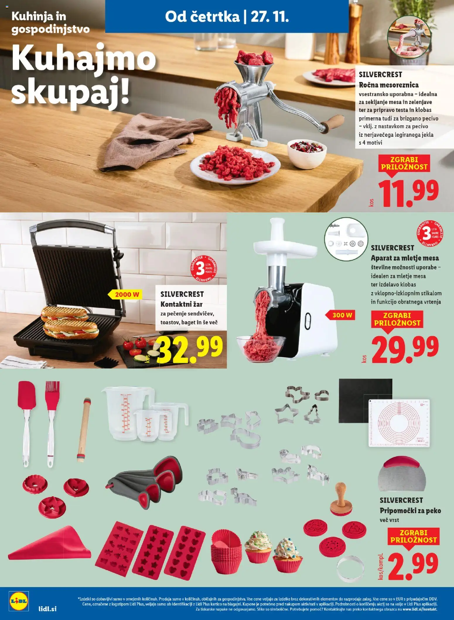Novi Lidl katalog ponudbe – veljaven od 27.11.2025 | Stran: 26 | Izdelki: Zar, Mesoreznica, Aparat za mletje, Kuhinja