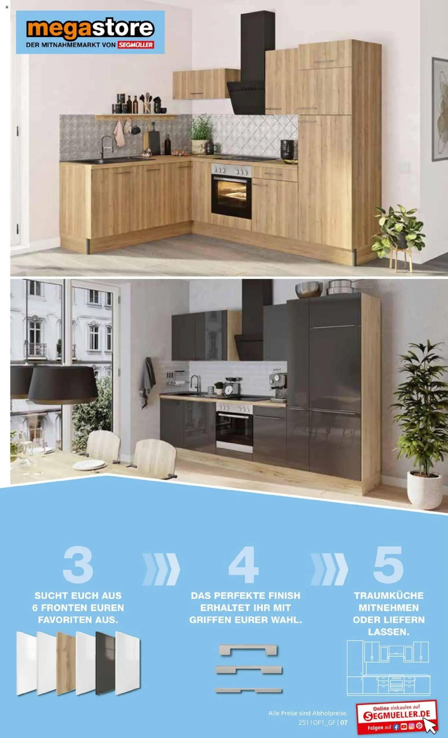 Segmüller Moderne Küchen Mega Günstig – gültig ab 03.11.2020 | Seite: 7 | Produkte: Finish