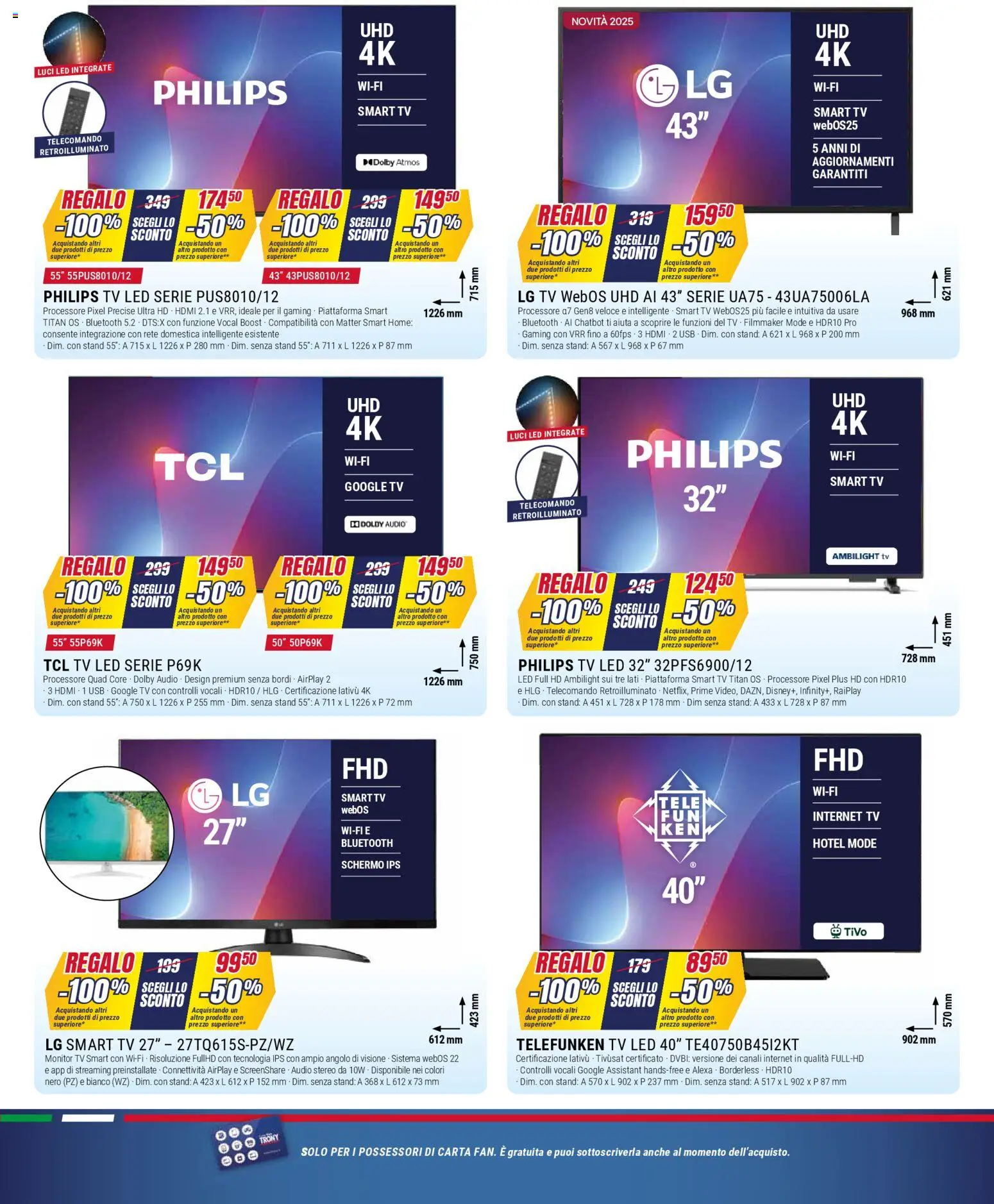 Volantino Trony del 30.10.2025 | Pagina: 6 | Prodotti: Schermo, Monitor, TV, USB