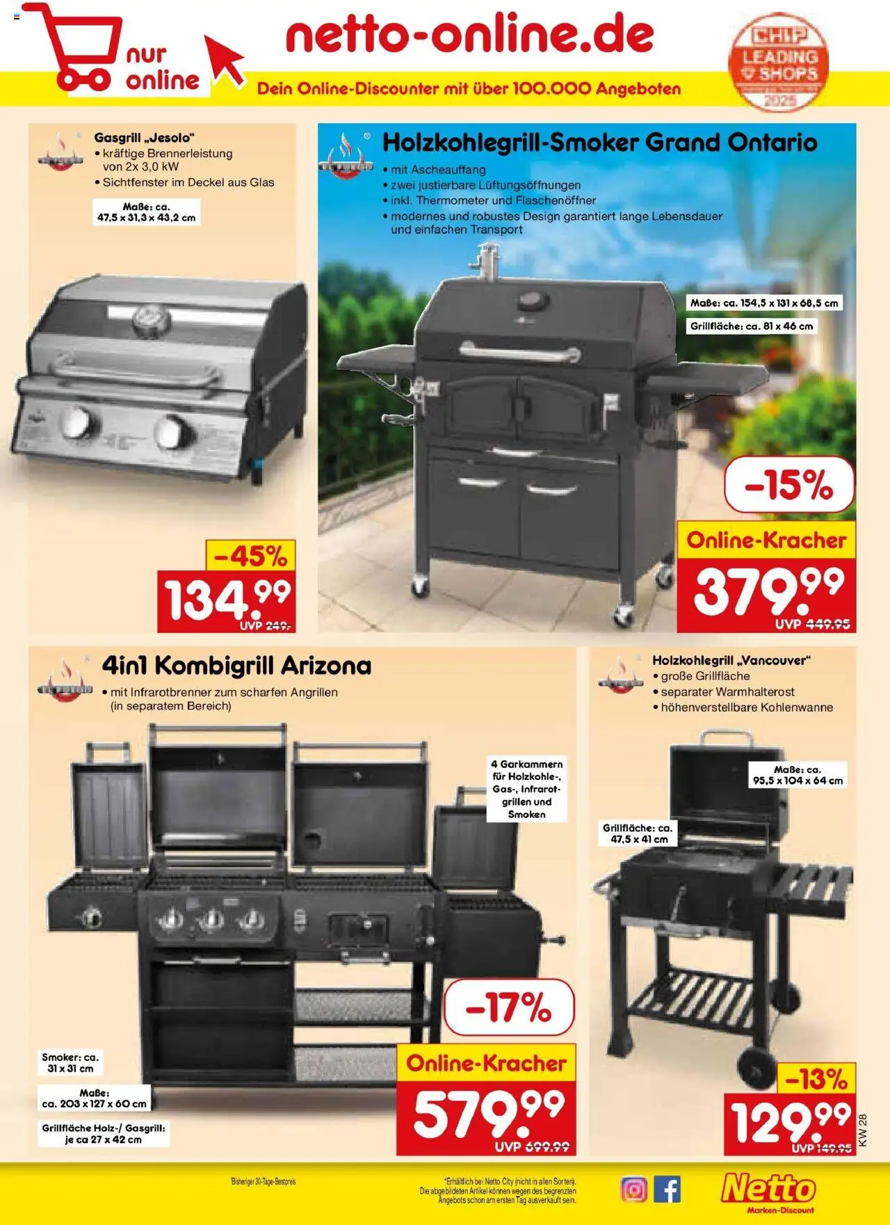 Netto Marken-Discount prospekt Lahnau	 - gültig ab dem 07.07.2025 | Seite: 55 | Produkte: Grill, Thermometer