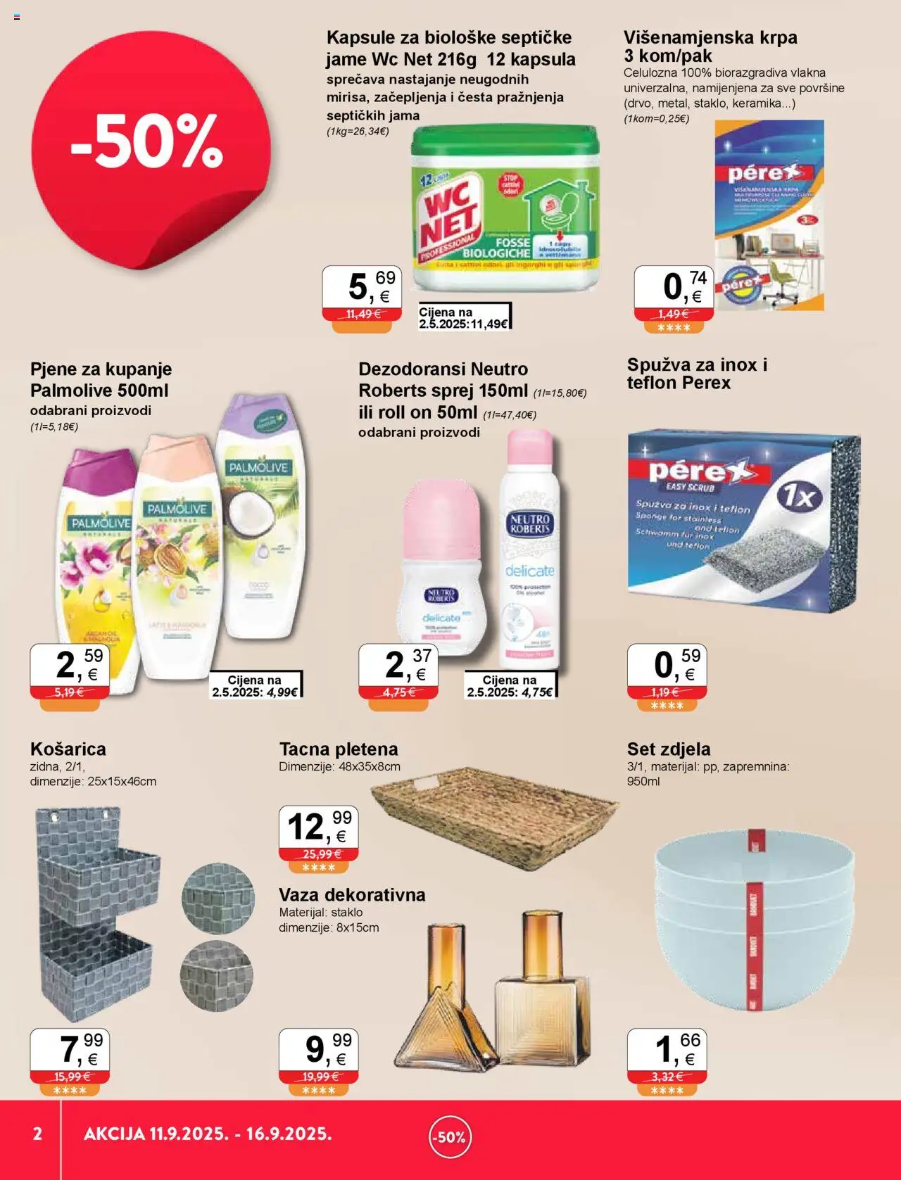 KTC katalog | vrijedi od 11.09.2025 | Stranica: 2 | Proizvodi: Roll on, Spužva, Krpa, Zdjela