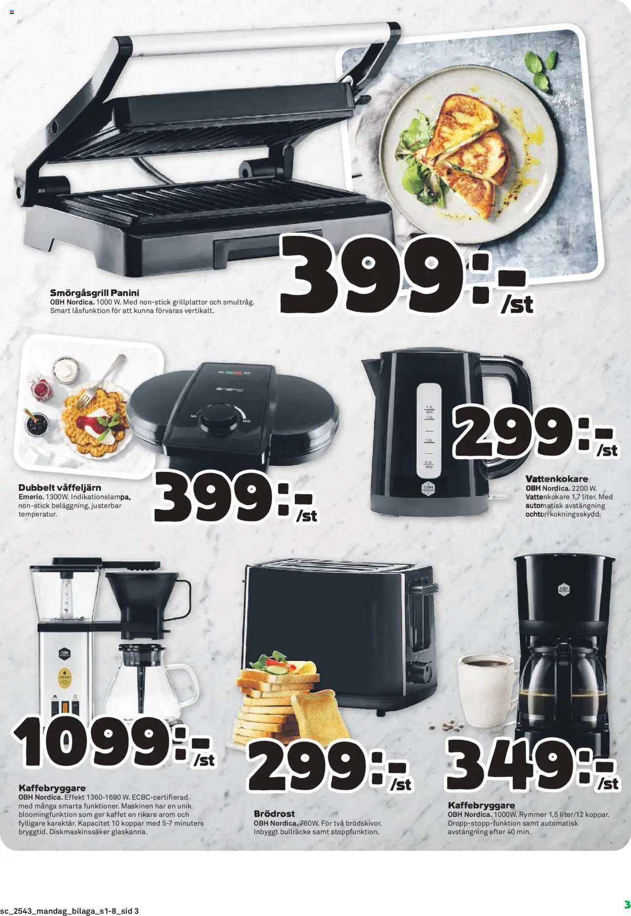 Coop Forum reklamblad aktuell från 20.10.2025 | Sida: 19 | Produkter: Kaffebryggare, Vattenkokare, Smörgåsgrill, Brödrost