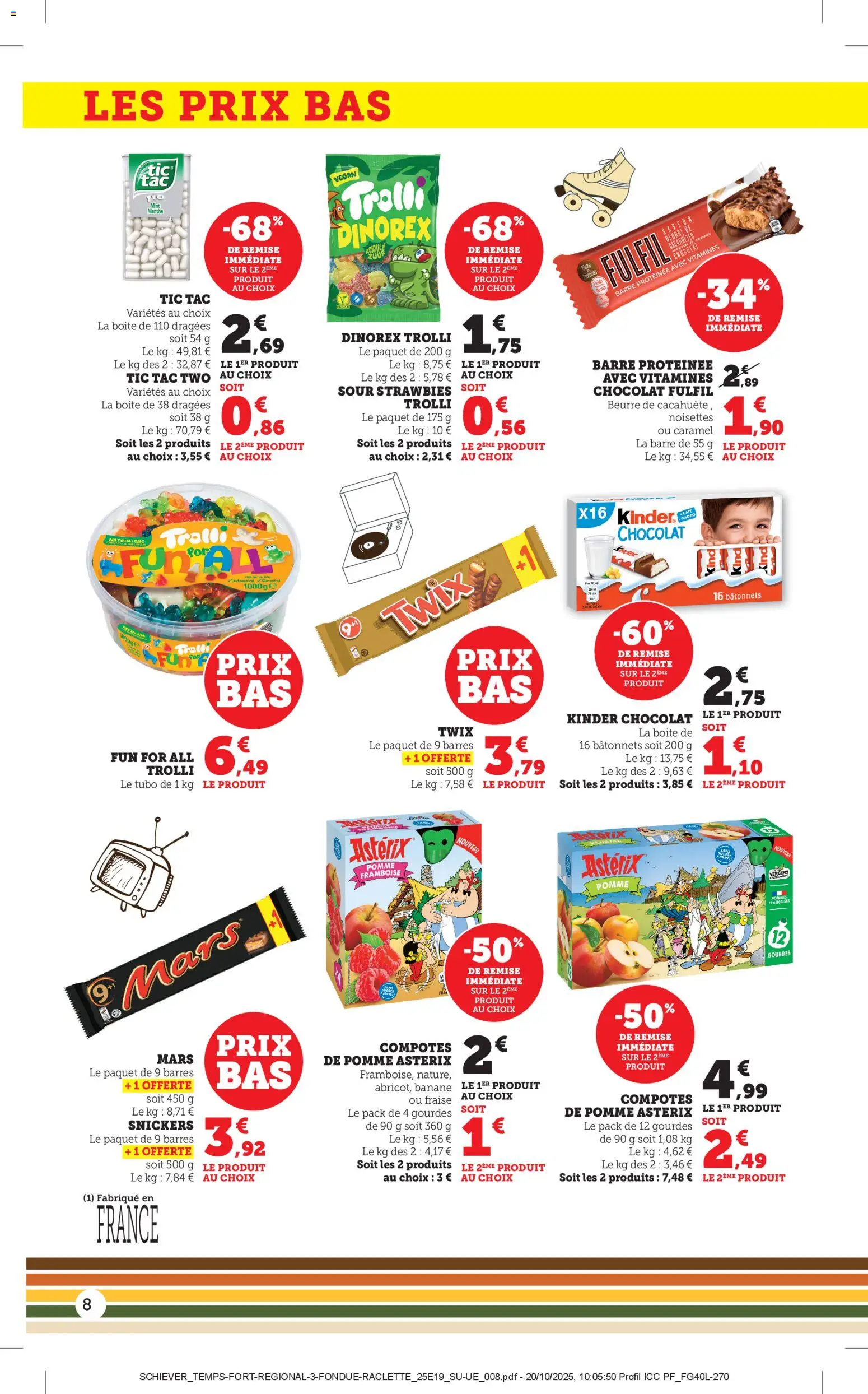 {H1} | Page: 8 | Produits: Fraise, Noisettes, Beurre de cacahuète, Banane