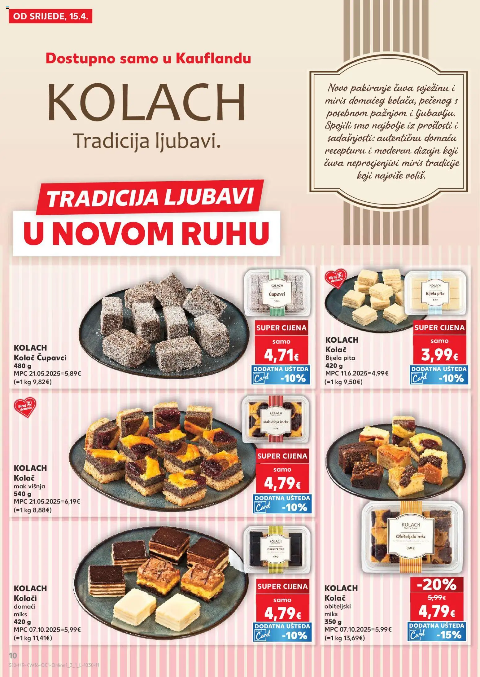 Kaufland katalog | vrijedi od 15.04.2026 | Stranica: 10 | Proizvodi: Miris, Pita, Mak