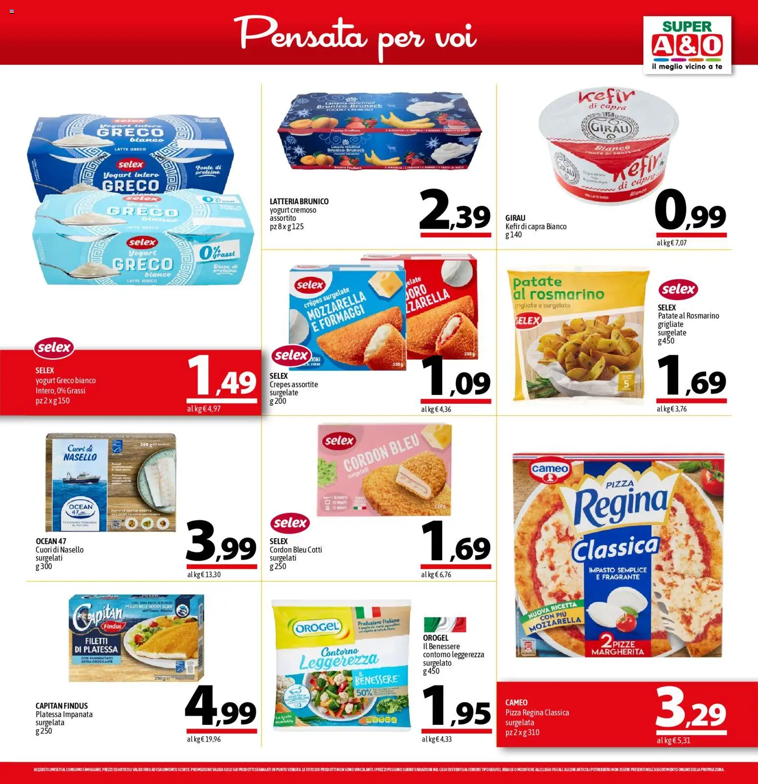 Volantino A&O del 13.11.2025 | Pagina: 7 | Prodotti: Yogurt, Tè, Latte, Nasello