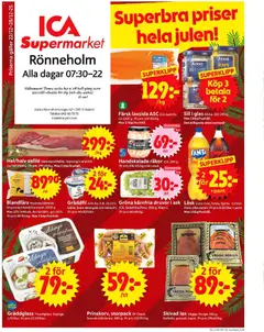 ICA Supermarket - Malmö - Förhandsvisning av reklamblad från butik ICA Supermarket aktuell från 22.12.2025