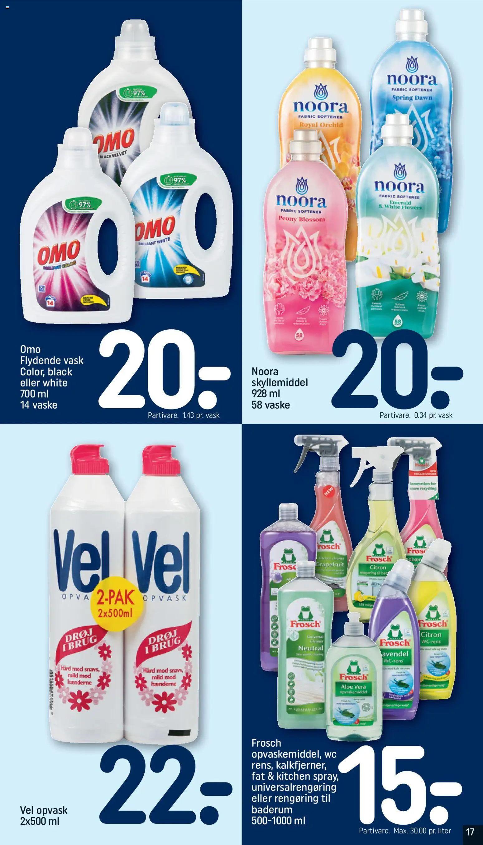 Rema 1000 tilbudsavis – gyldig fra 25.01.2026 | Side: 17 | Produkter: Skyllemiddel, Opvaskemiddel, Bad