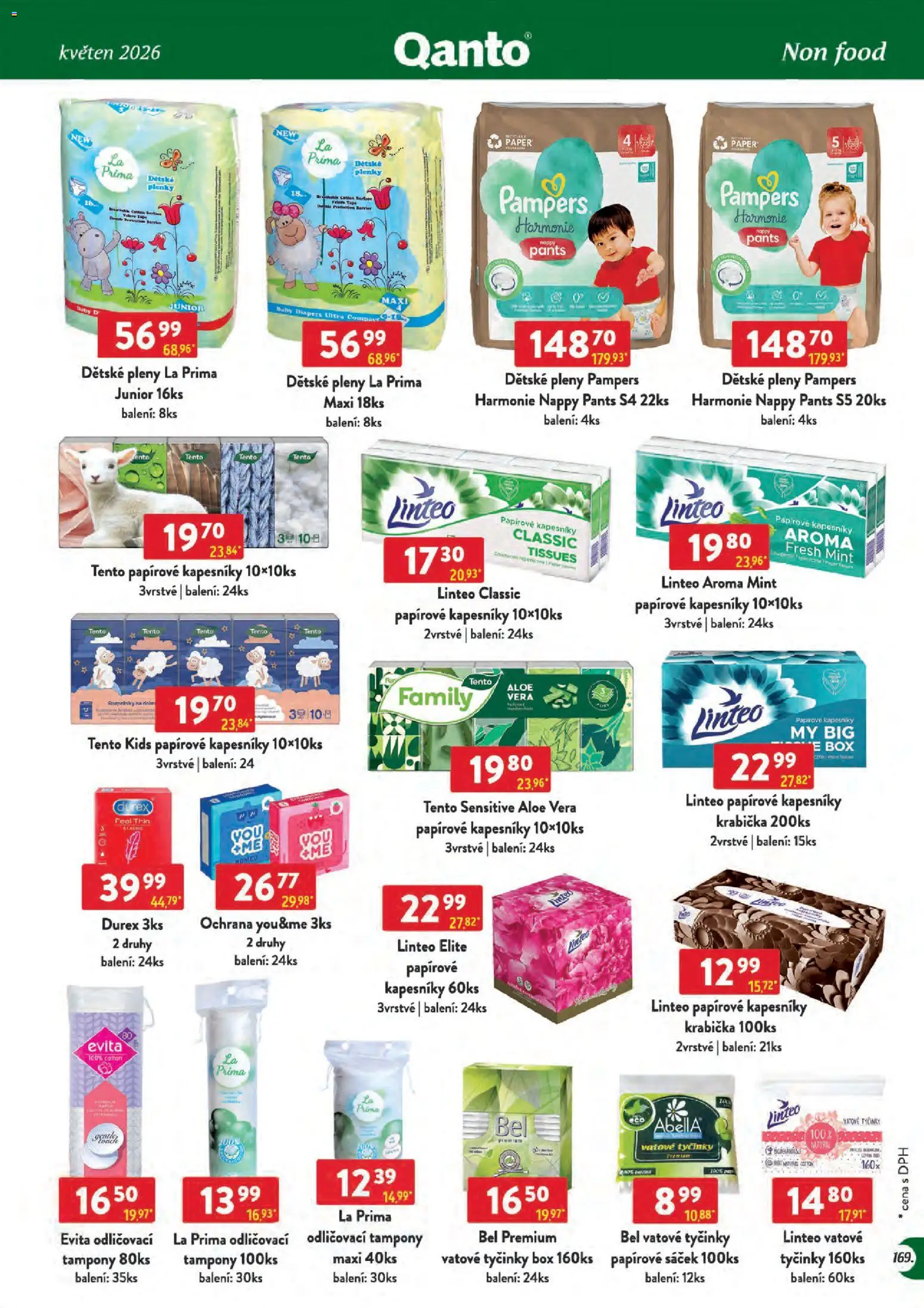 Astur & Qanto leták - Velkoobchod 05/2026 od 01.05.2026 | Strana: 169 | Produkty: Krabička, Aloe vera, Tampony, Sáček