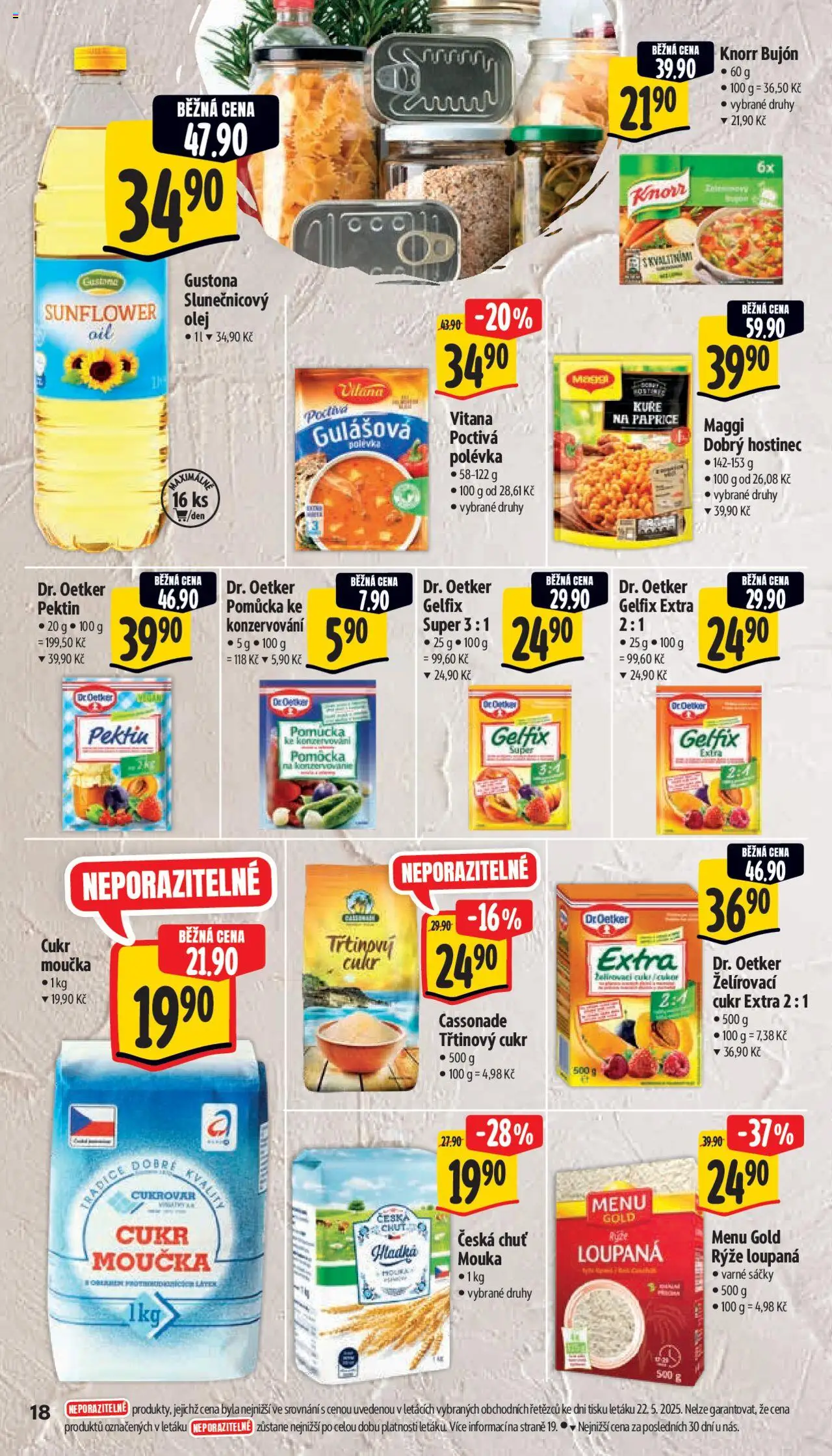 Albert leták - Supermarket od 28.05.2025 | Strana: 26 | Produkty: Maggi, Cukr, Slunečnicový olej, Gelfix Extra