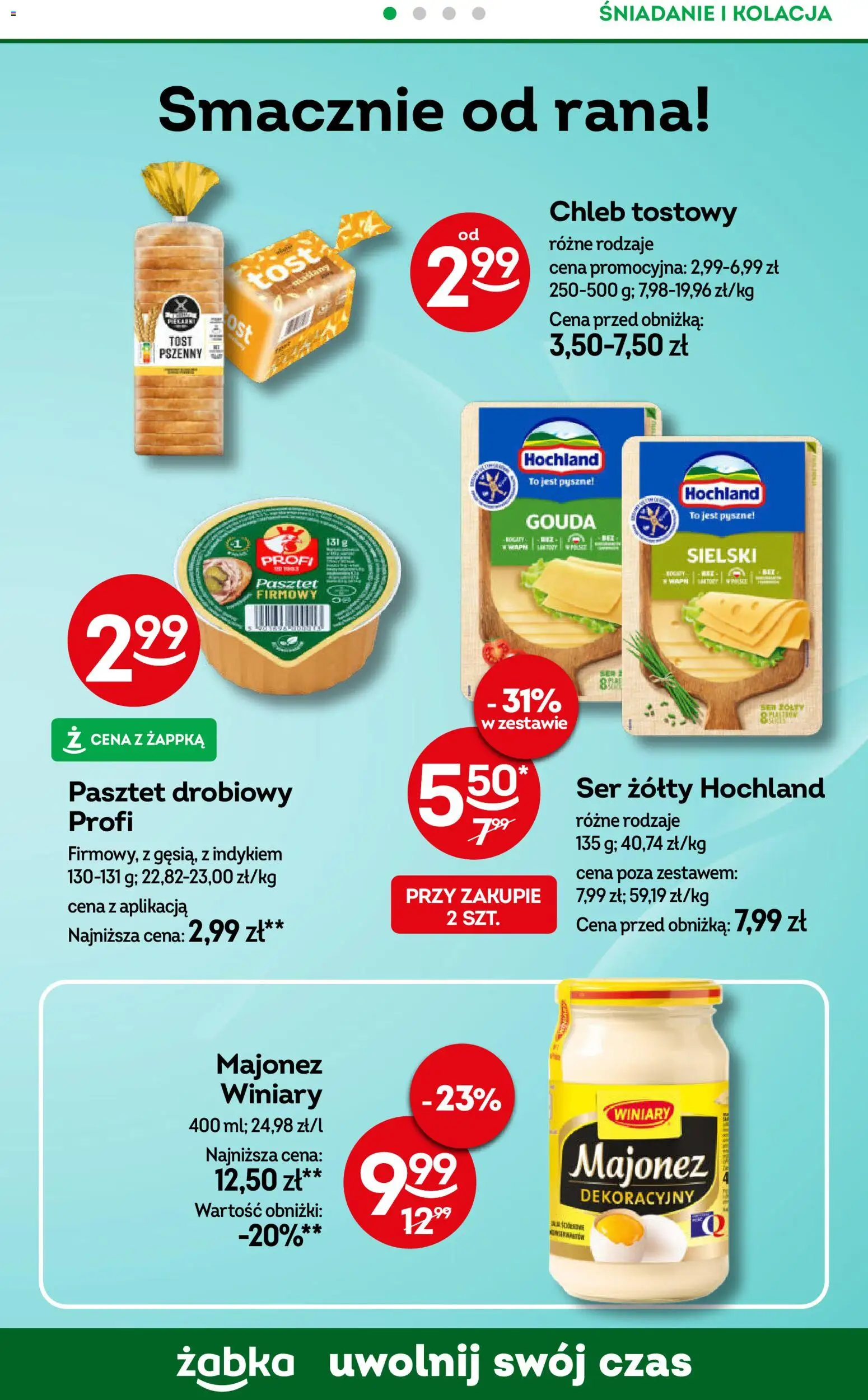 Żabka Gazetka - Codzienne produkty od 19.11.2025 | Strona: 11 | Produkty: Chleb tostowy, Majonez winiary, Ser, Chleb