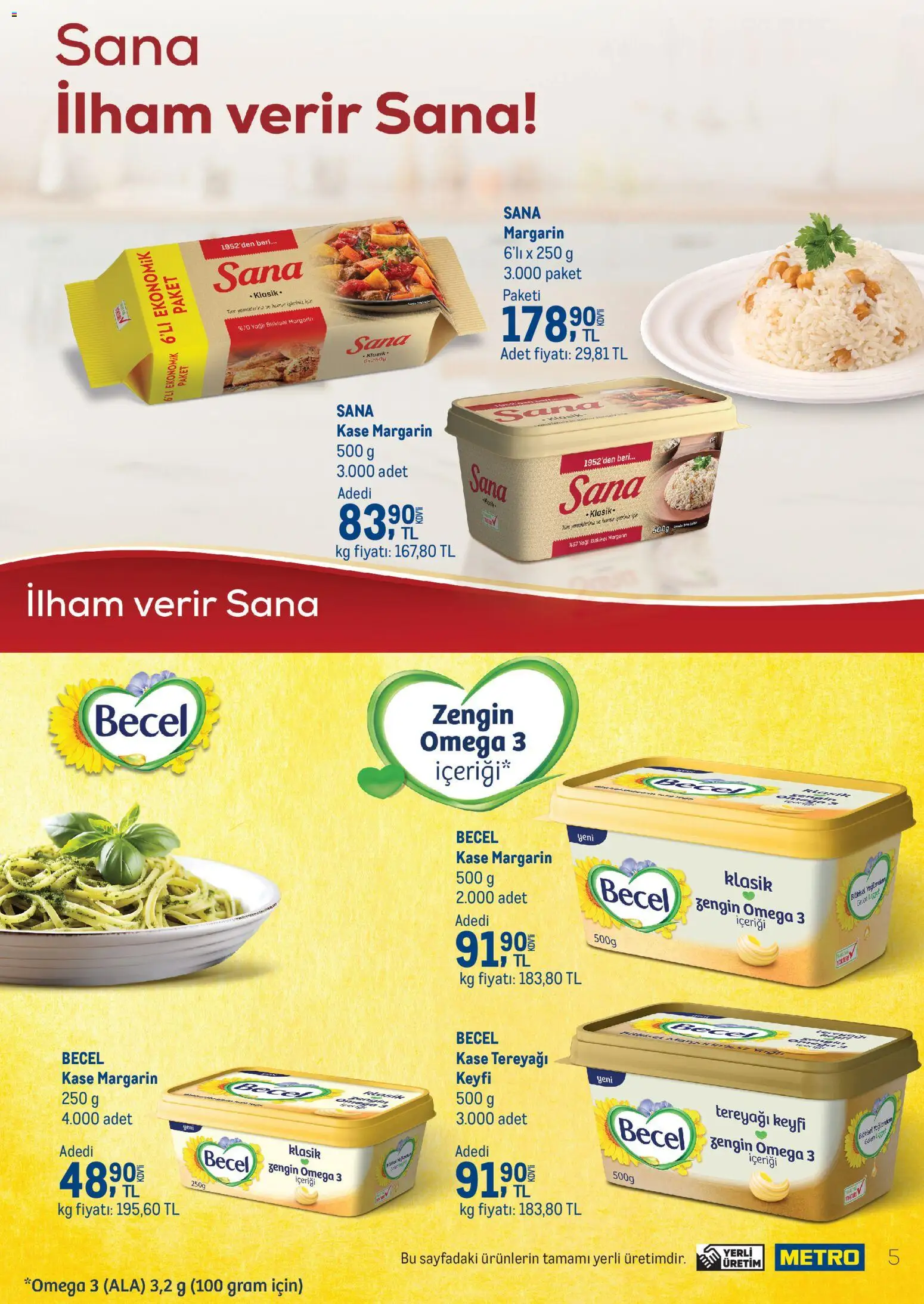 Metro - Gıda | Kozmetik | Deterjan - 27.11.2025 tarihinden itibaren geçerlidir | Sayfa: 5 | Ürünler: Kaşe, Tereyağı
