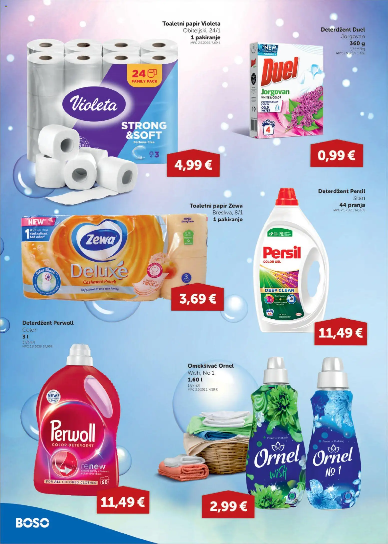 Boso katalog | vrijedi od 12.03.2026 | Stranica: 14 | Proizvodi: Toaletni papir, Zewa, Perwoll, Persil