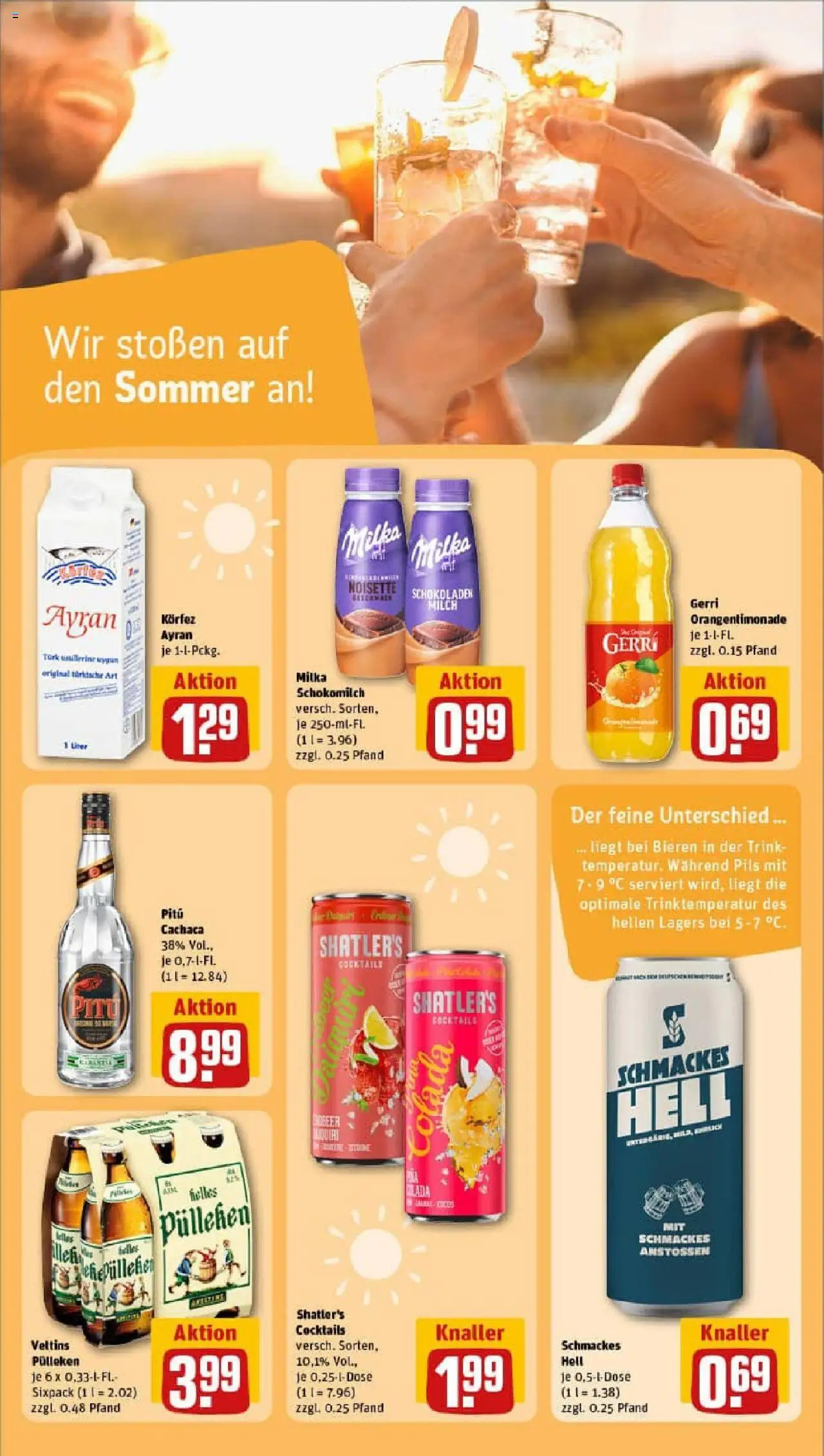 Rewe prospekt Königswinter / Thomasberg	 - gültig ab dem 06.07.2025 | Seite: 15 | Produkte: Milch, Pils, Veltins pulleken, Milka