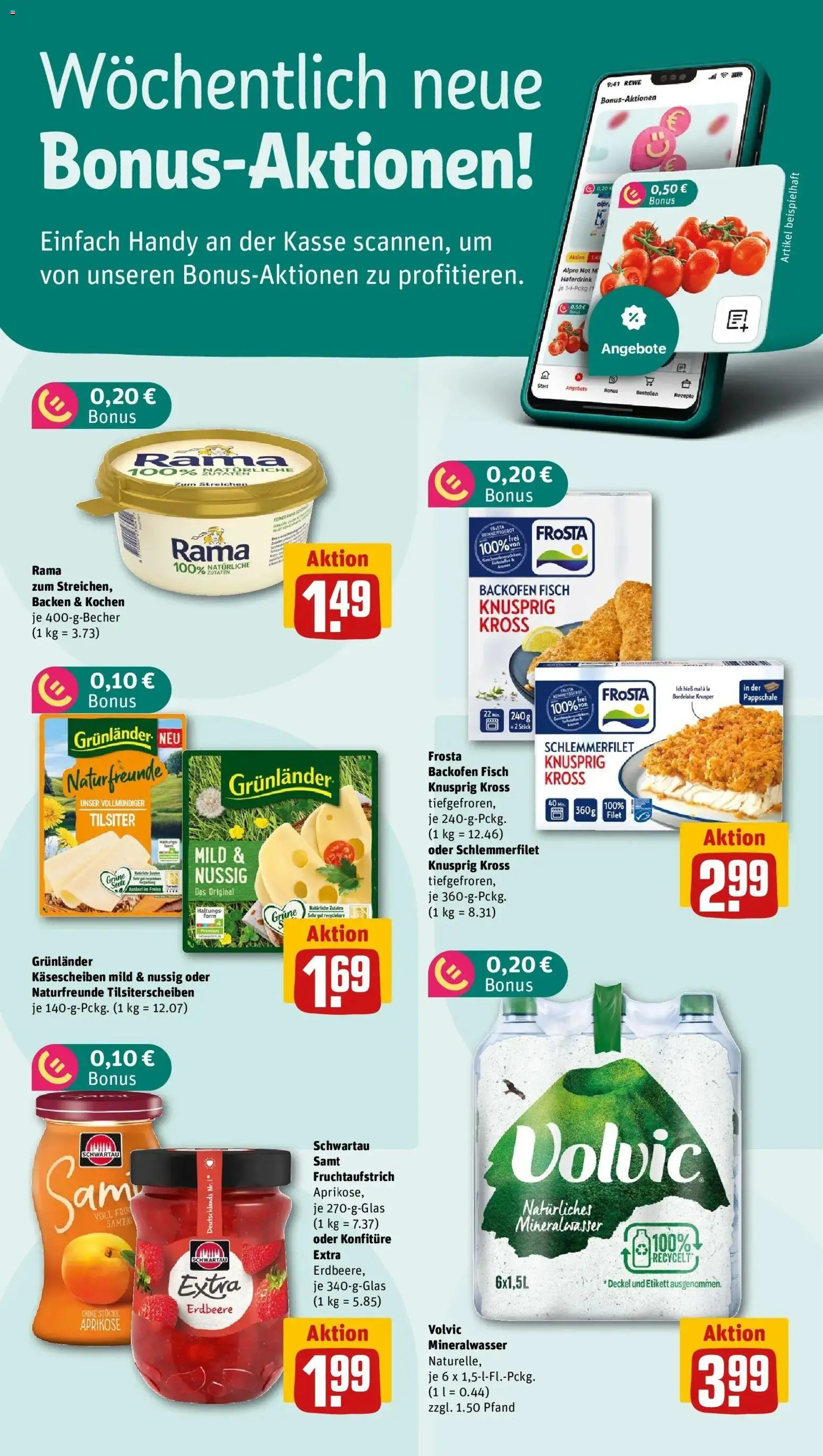 Rewe prospekt Kassel / Wehlheiden	 – gültig ab 22.02.2026 | Seite: 2 | Produkte: Rama, Schwartau samt, Backofen, Volvic