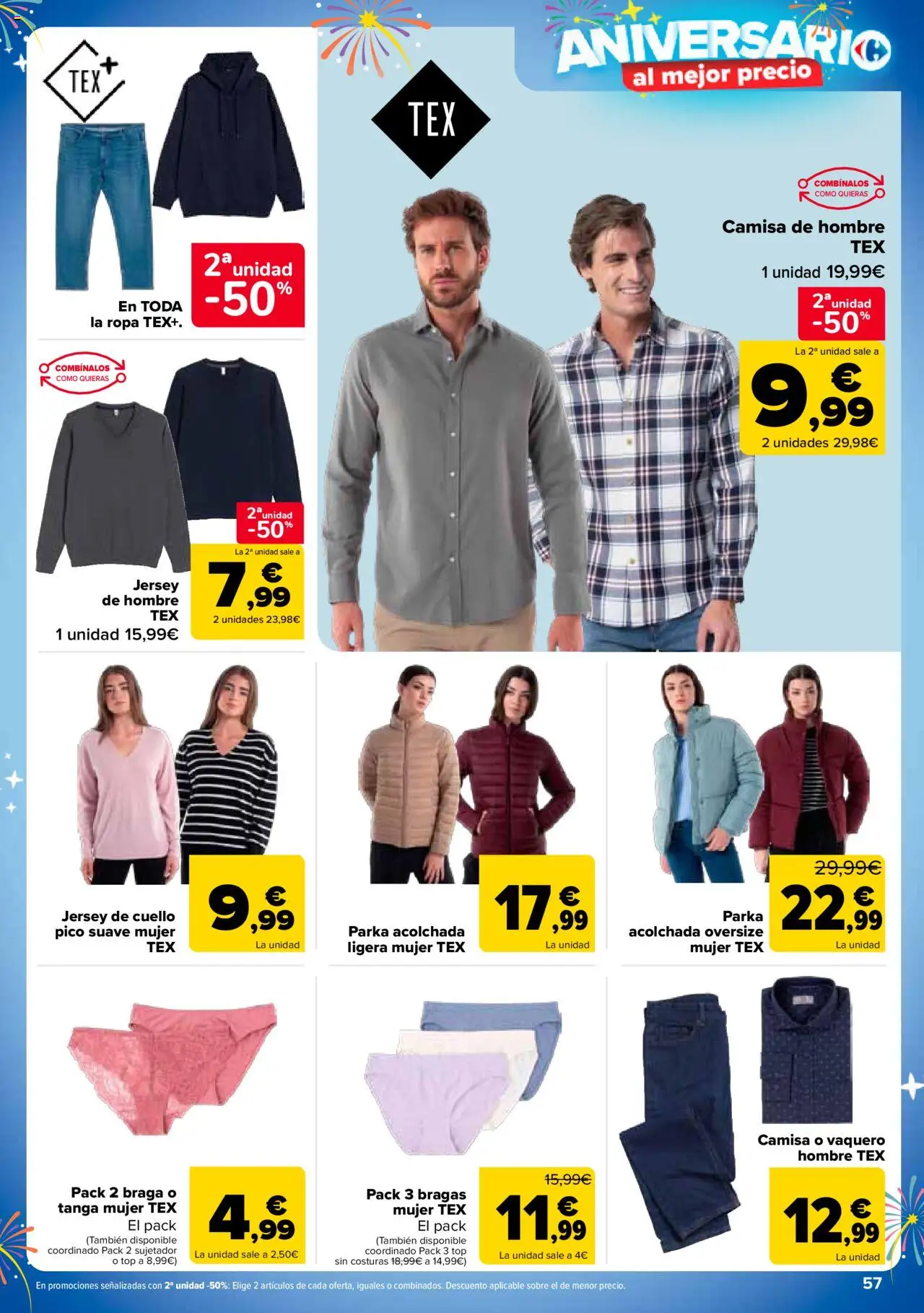 Carrefour folleto │ válido desde el 14.10.2025 | Página: 57 | Productos: Camisa, Bragas, Ropa, Braga