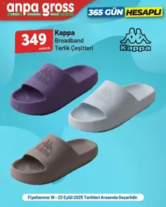 Anpa Gross İndirim Salomon, Kappa - 16.09.2025 tarihinden itibaren geçerlidir | Sayfa: 3 | Ürünler: Terlik