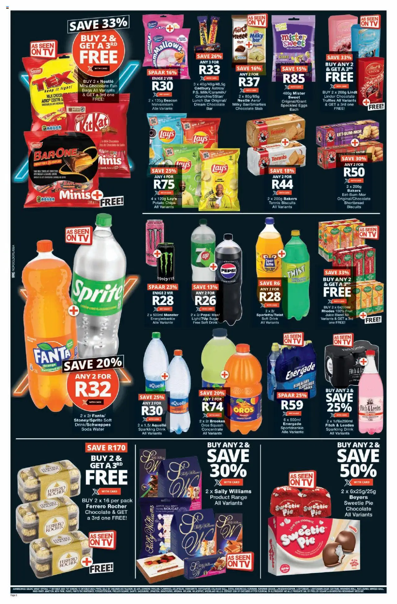New Checkers catalogue – valid from 17.10.2025 | Page: 6 | Products: Eggs, Chocolate, Juice, Sugar