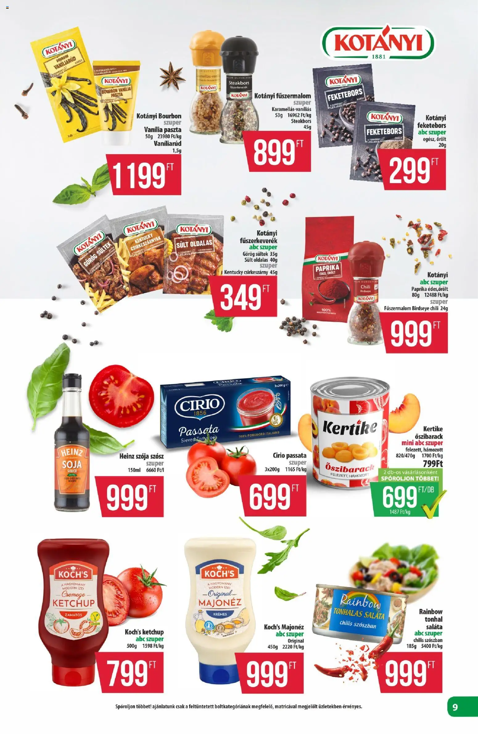 COOP akciós ujság - amely érvényes a következő dátumtól: 11.12.2025 | Oldal: 9 | Termékek: Tonhal, Bourbon, Saláta, Majonéz