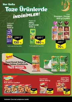 12.02.2026 tarihinden itibaren geçerli olan Onur Market kataloğu önizlemesi | Sayfa: 6 | Ürünler: Fasulye, Pizza, Bamya, Bezelye