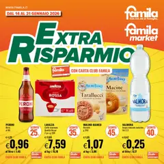 Anteprima del volantino Famila Extra Risparmio catalogo valido a partire dal 14.01.2026