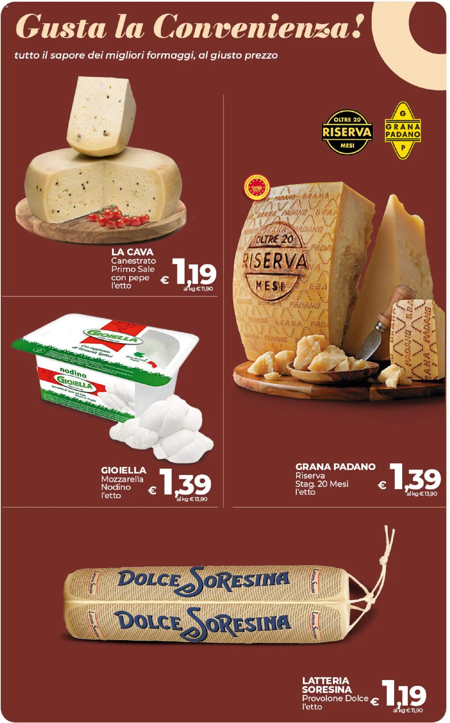Volantino COOP del 17.01.2026 | Pagina: 7 | Prodotti: Provolone, Sale, Pepe, Grana Padano