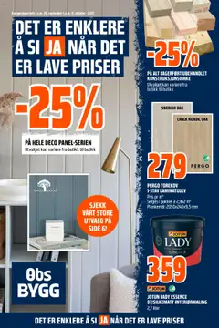 Forhåndsvisning av Obs Bygg kundeavis gyldig fra 28.09.2025