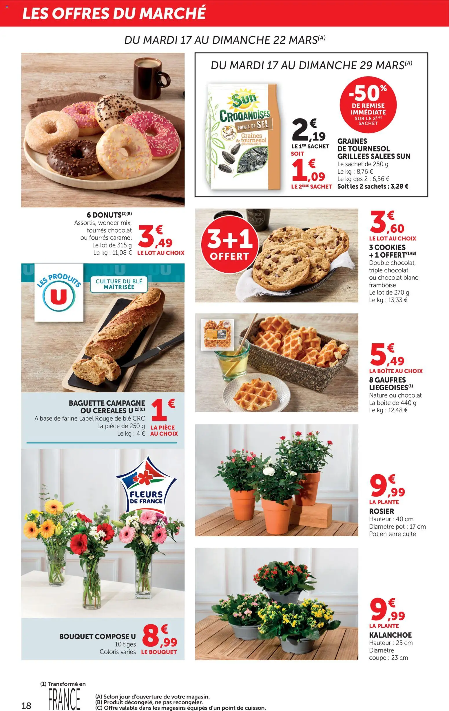 {H1} | Page: 18 | Produits: Rosier, Cookies, Café, Gaufres