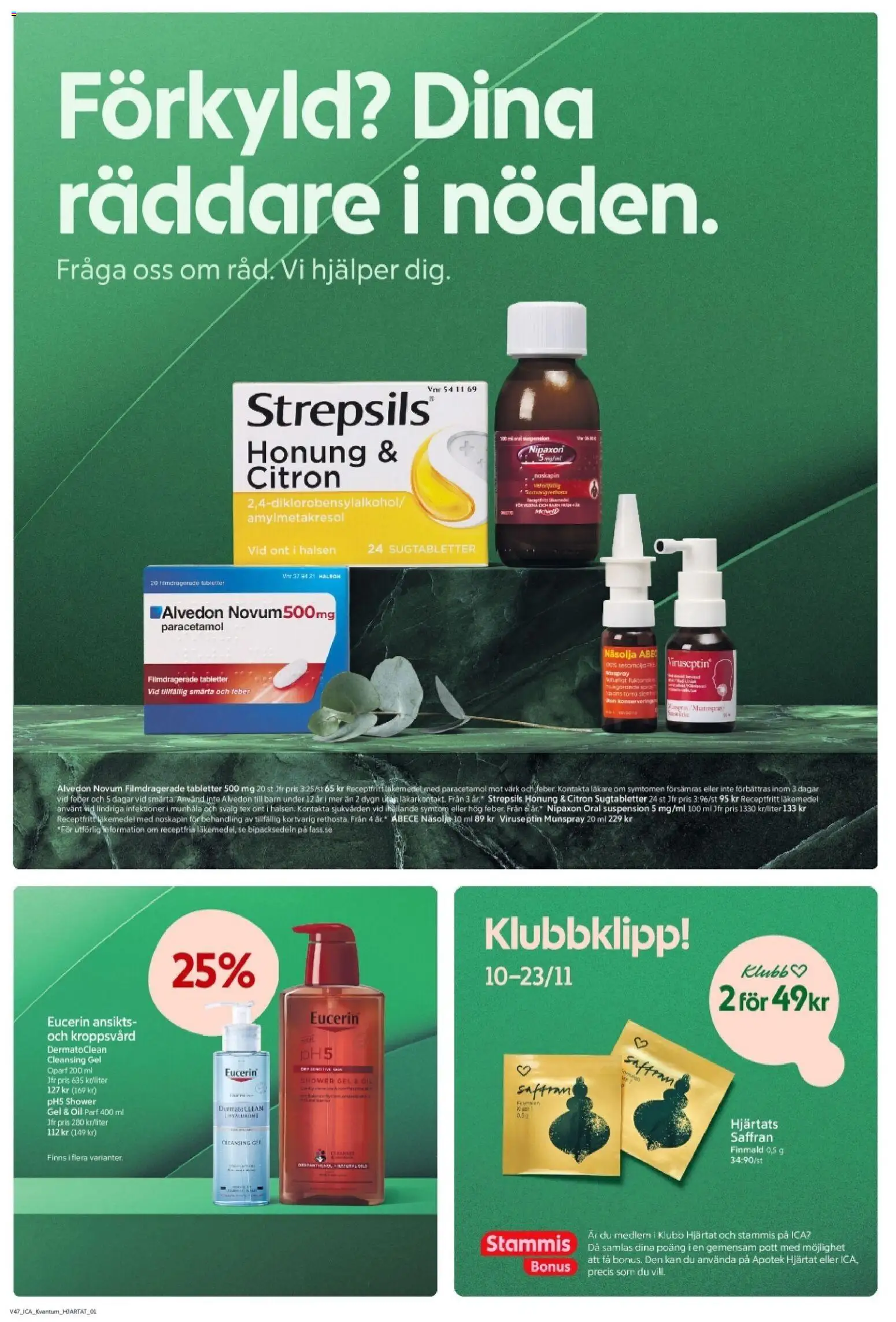 ICA Kvantum reklamblad aktuell från 17.11.2025 | Sida: 6 | Produkter: Alvedon, Saffran, Citron