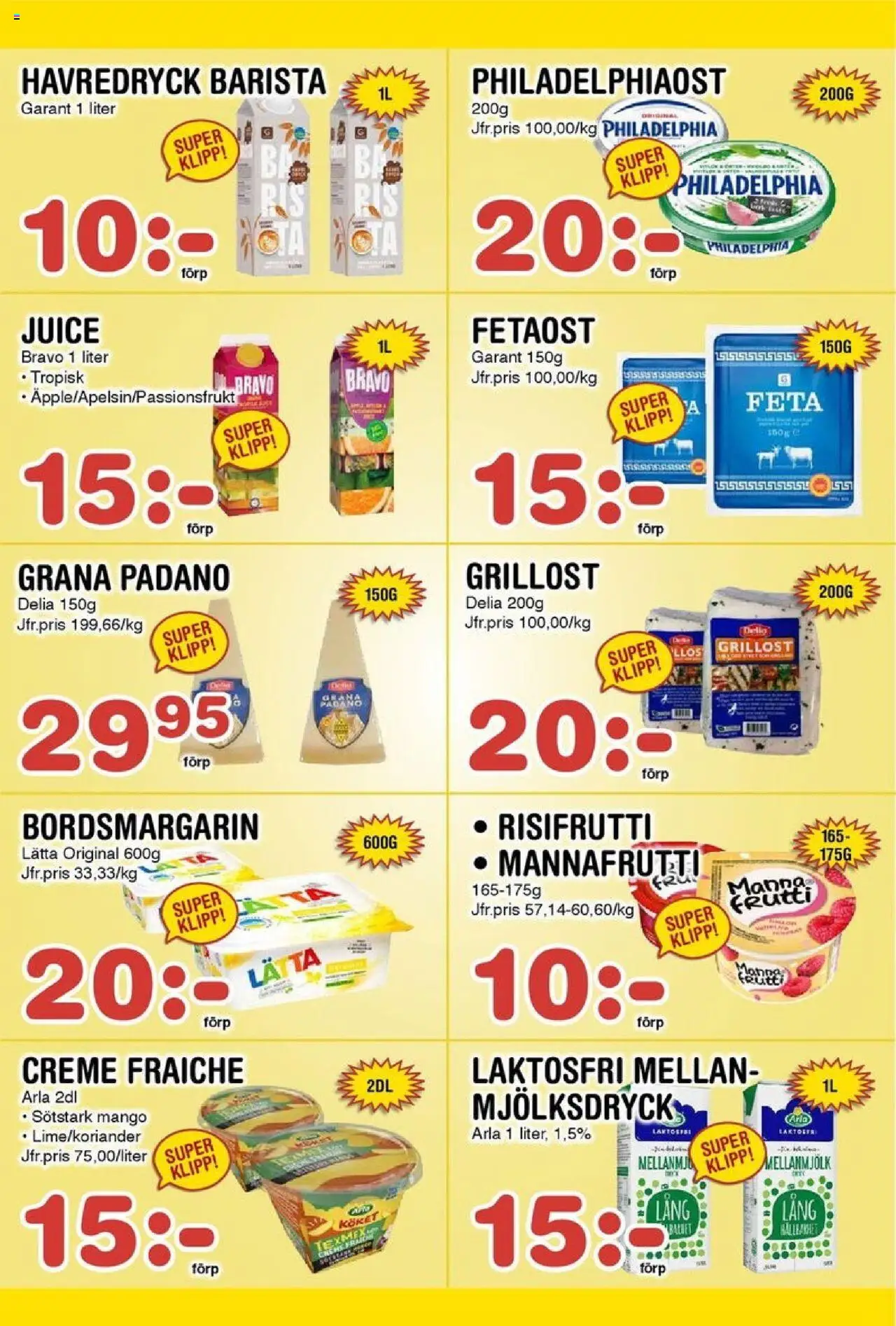 Nya Pulsen reklamblad aktuell från 06.10.2025 | Sida: 8 | Produkter: Grillost, Creme fraiche, Havredryck, Risifrutti