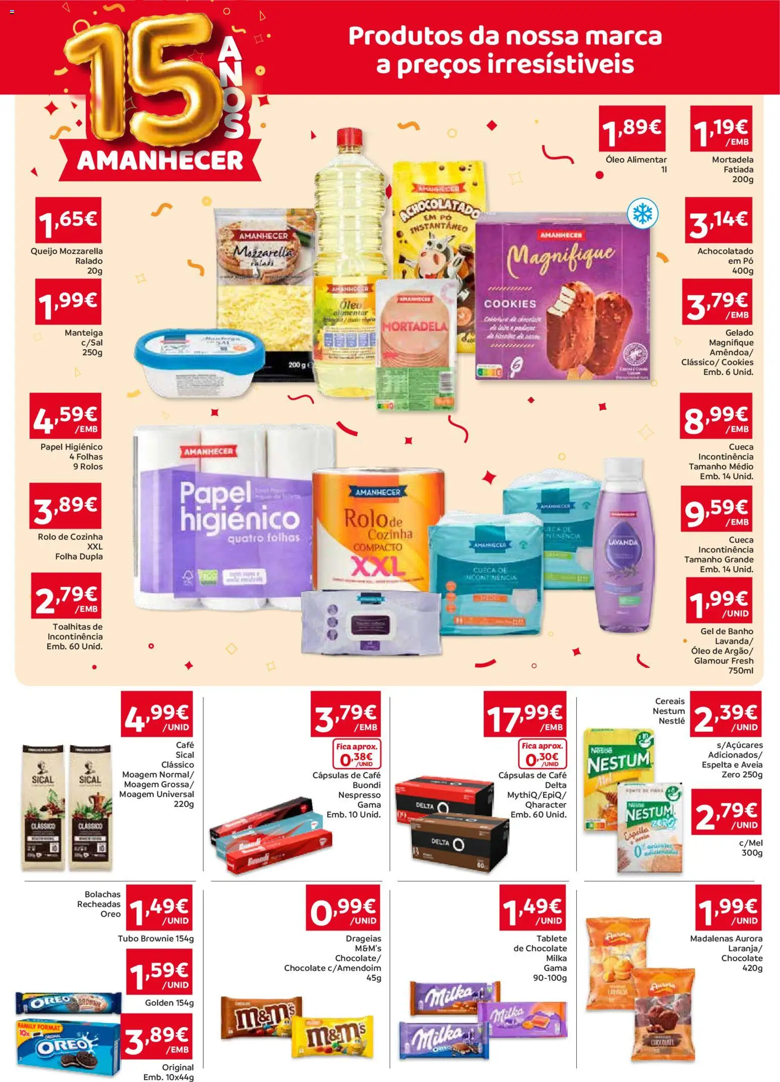 Amanhecer Folheto Madeira │ válido de 05.03.2026 | Página: 3 | Produtos: Manteiga, Nestlé, Café, Cereais