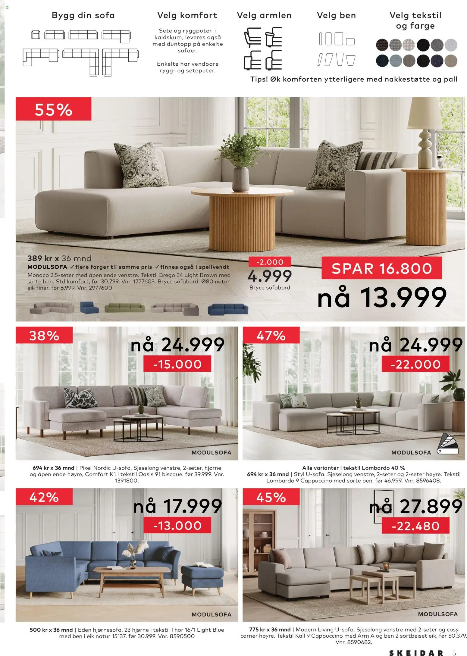 {H1} | Side: 5 | Produkter: Sofa, Sjeselong, Dishwasher powder