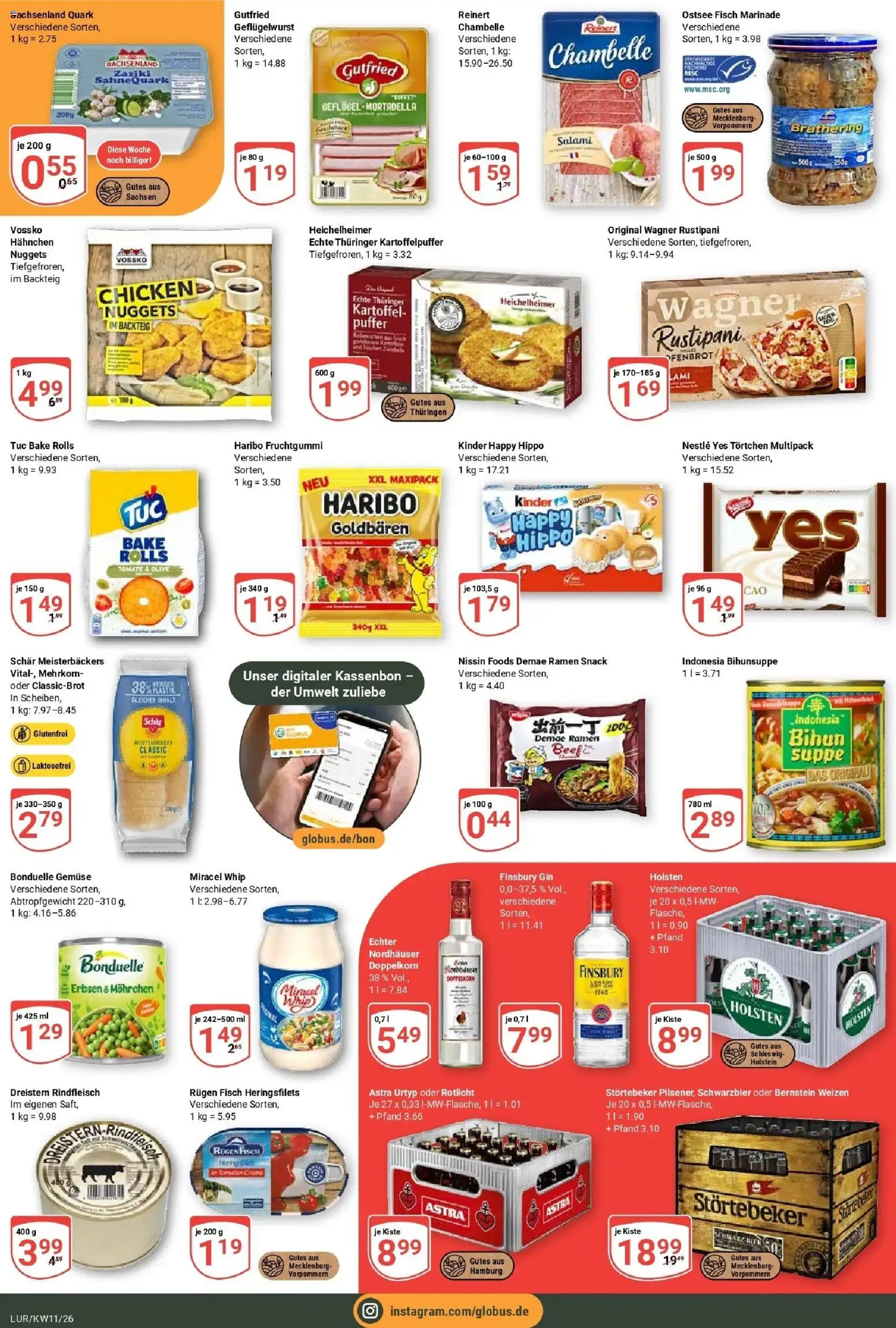 Globus prospekt Hamburg	 – gültig ab 09.03.2026 | Seite: 3 | Produkte: Quark, Holsten, Miracel whip, Fisch