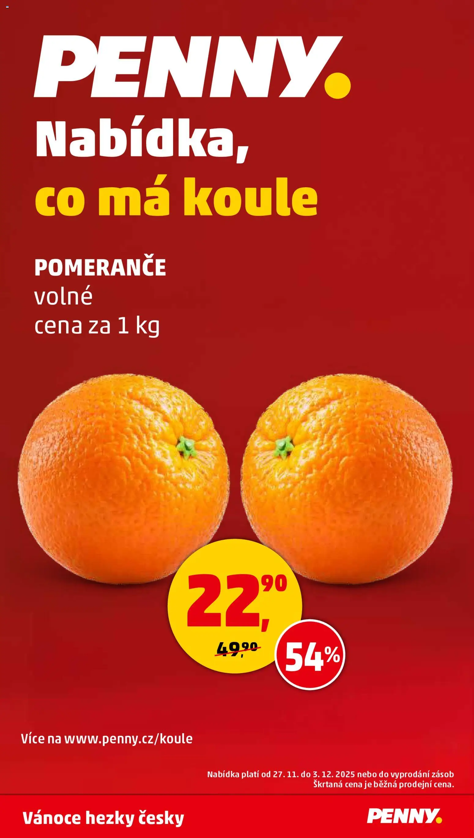 Penny Market leták - Čtvrtečník od 27.11.2025 | Strana: 29 | Produkty: Pomeranče