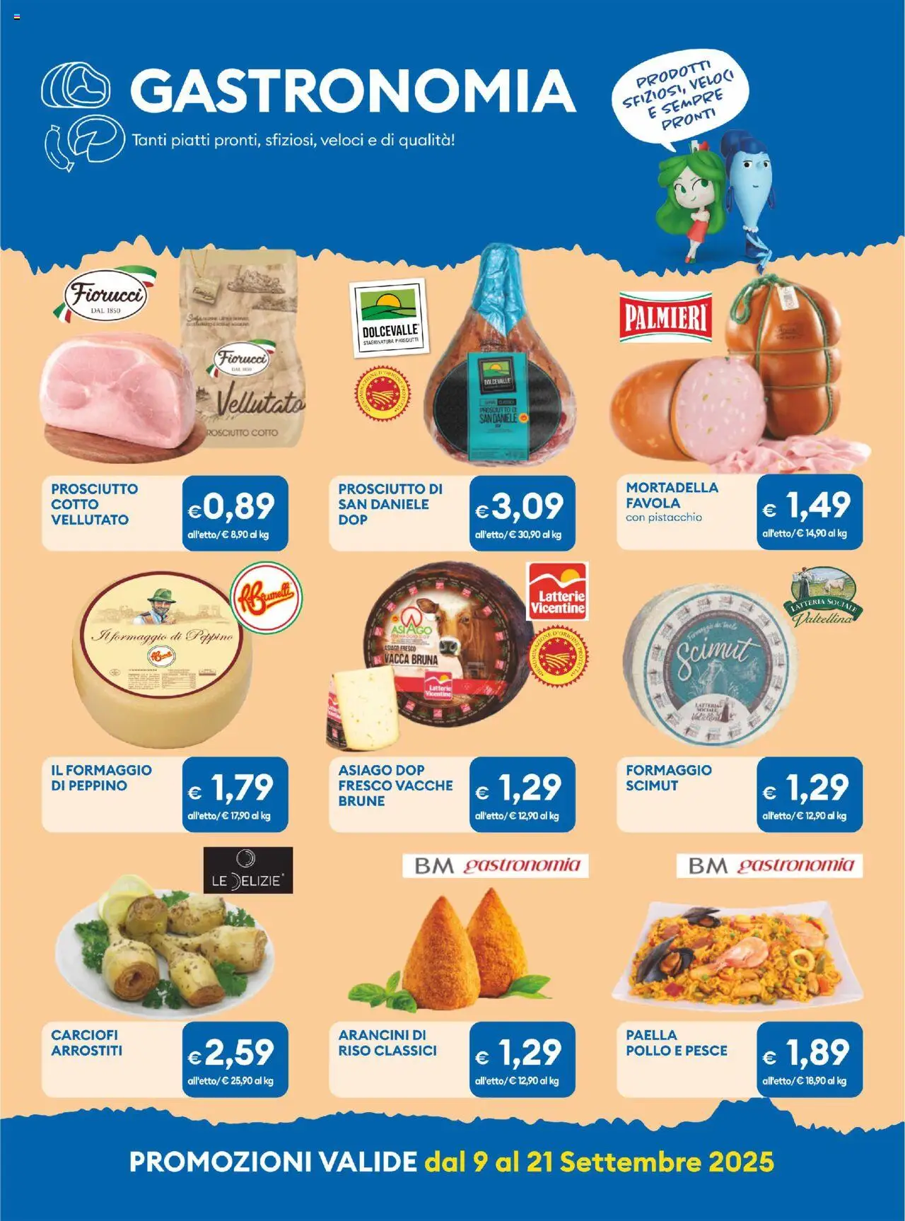 Volantino MD Discount del 09.09.2025 | Pagina: 7 | Prodotti: Pesce, Formaggio, Prosciutto, Carciofi