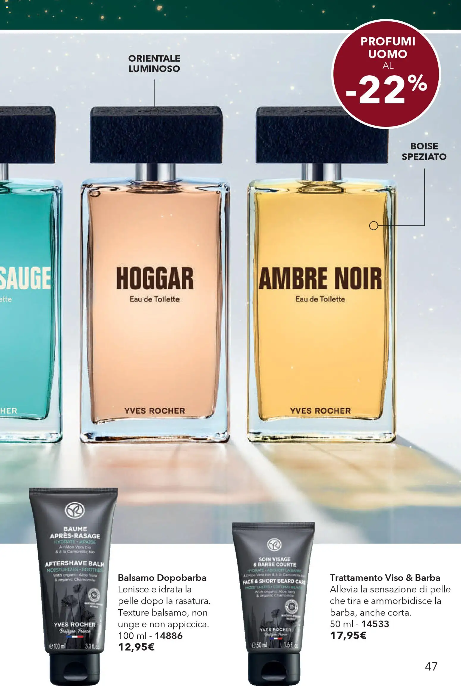 Volantino Yves Rocher del 29.11.2025 | Pagina: 47 | Prodotti: Balsamo, Dopobarba