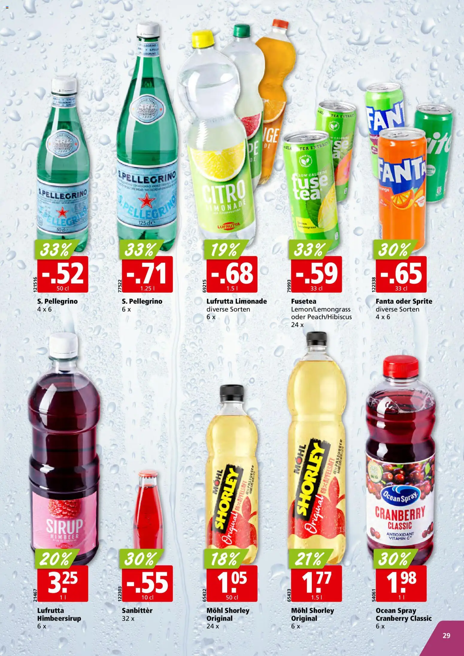 Aligro Aktionen Schlieren, Gossau SG, Frauenfeld, Rapperswil-Jona, Sargans, Bern, Brüttisellen, Pratteln, Emmen, Spreitenbach – gültig ab 16.02.2026 | Seite: 29 | Produkte: Sprite, Limonade, Sirup, Apfelsaft
