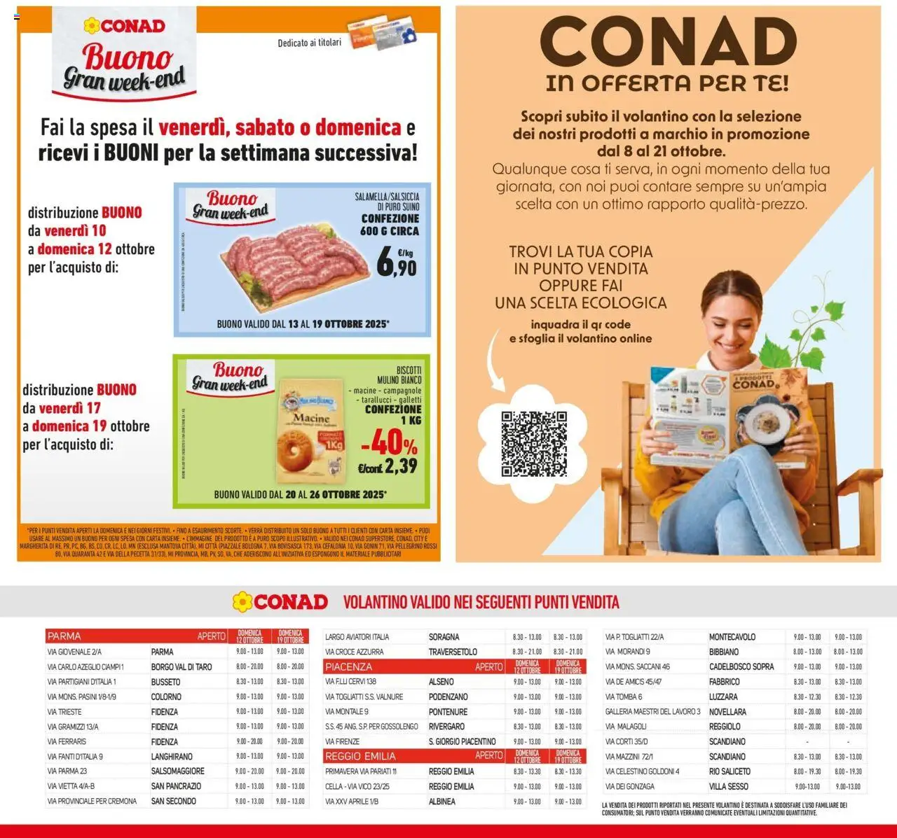 Volantino Conad del 08.10.2025 | Pagina: 42 | Prodotti: Tè, Biscotti, Suino
